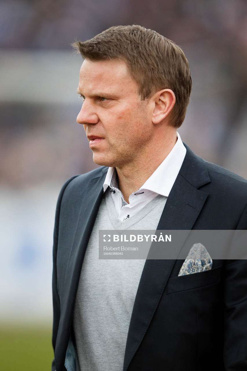 Falkenbergs tränare Hans Eklund