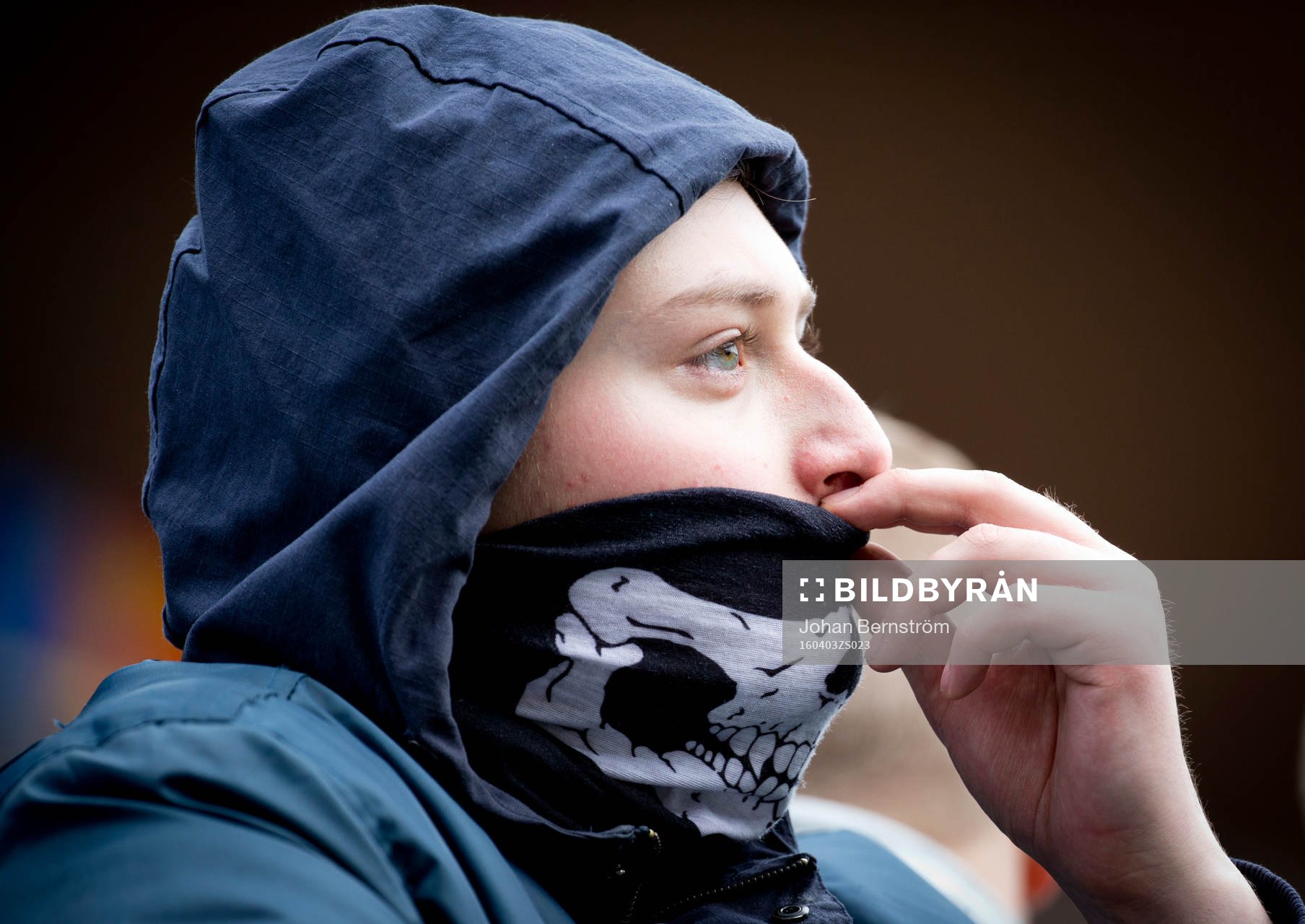 En maskerad supporter