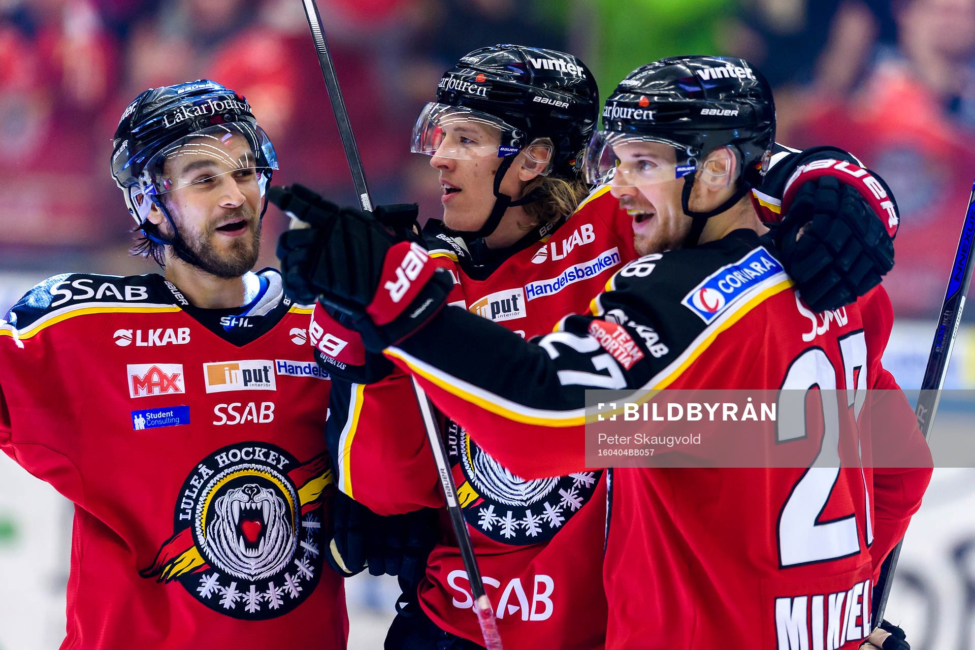 Luleås Craig Schira (v), Emil Sylvegård (m) och Brendan