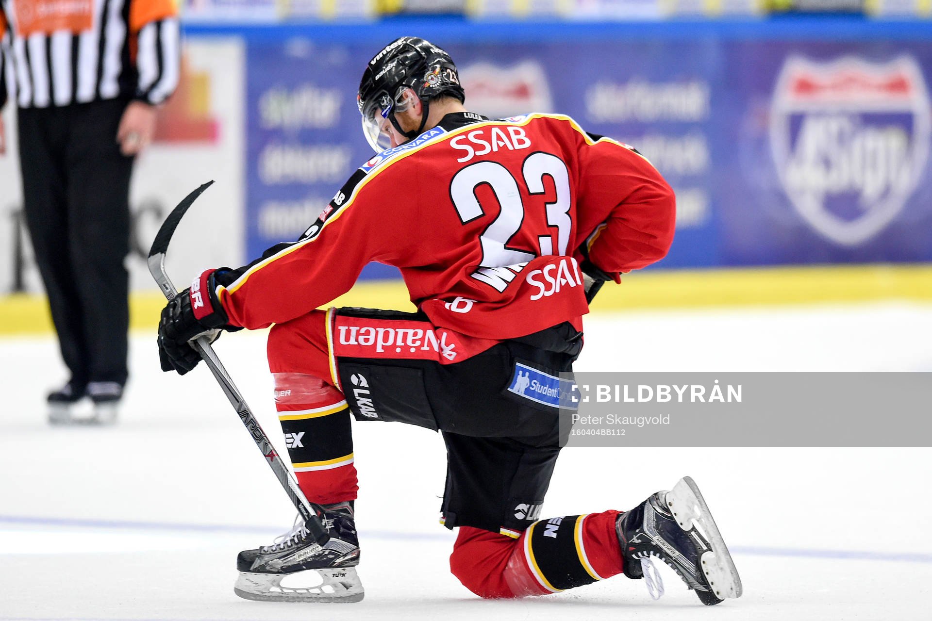 Luleås Lucas Wallmark jublar