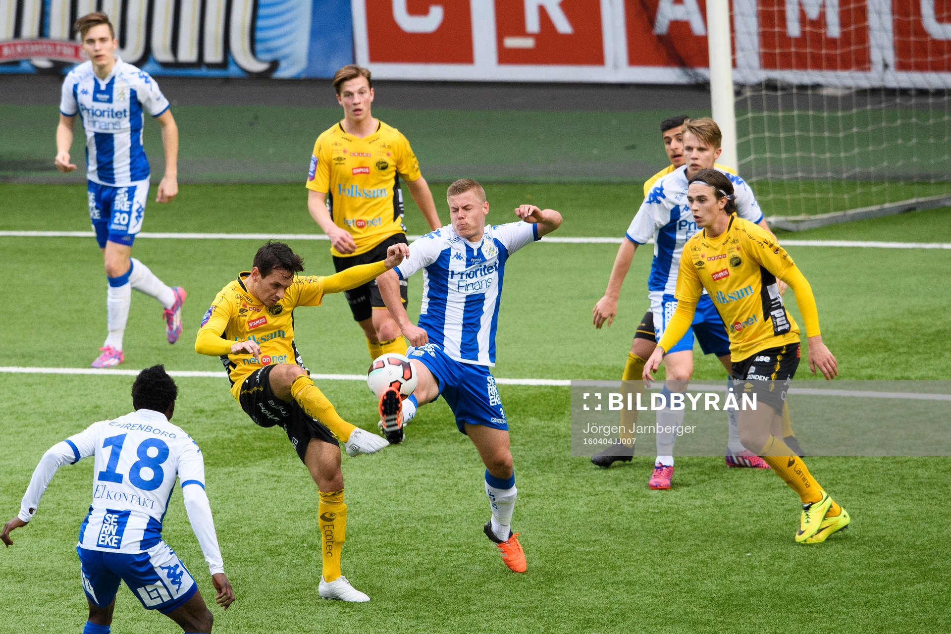 IFK Göteborgs Alexander Leksell och Elfsborgs Liridon Gashi