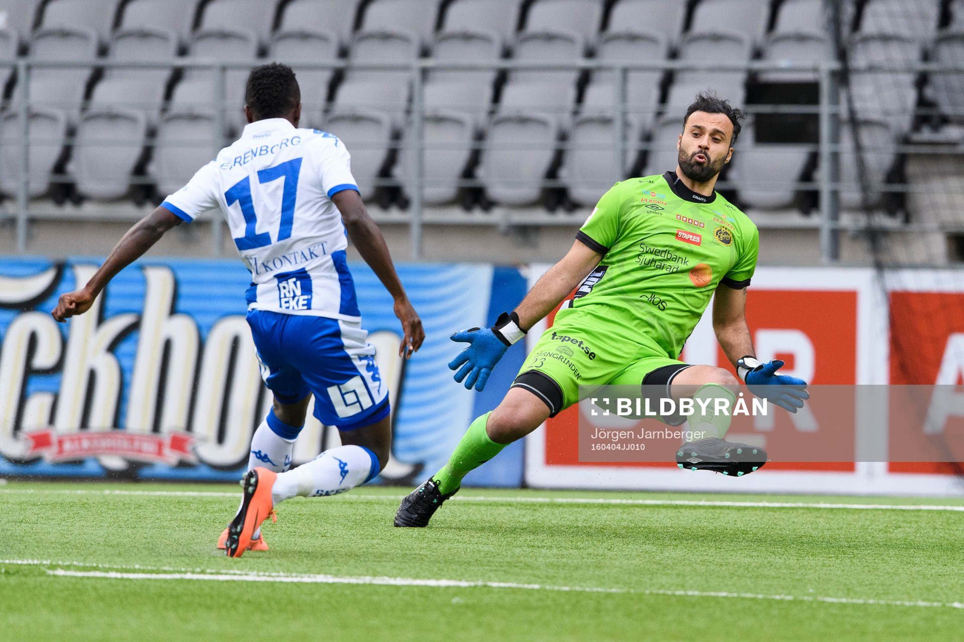 Elfsborgs målvakt Abbass Hassan och IFK Göteborgs Prosper