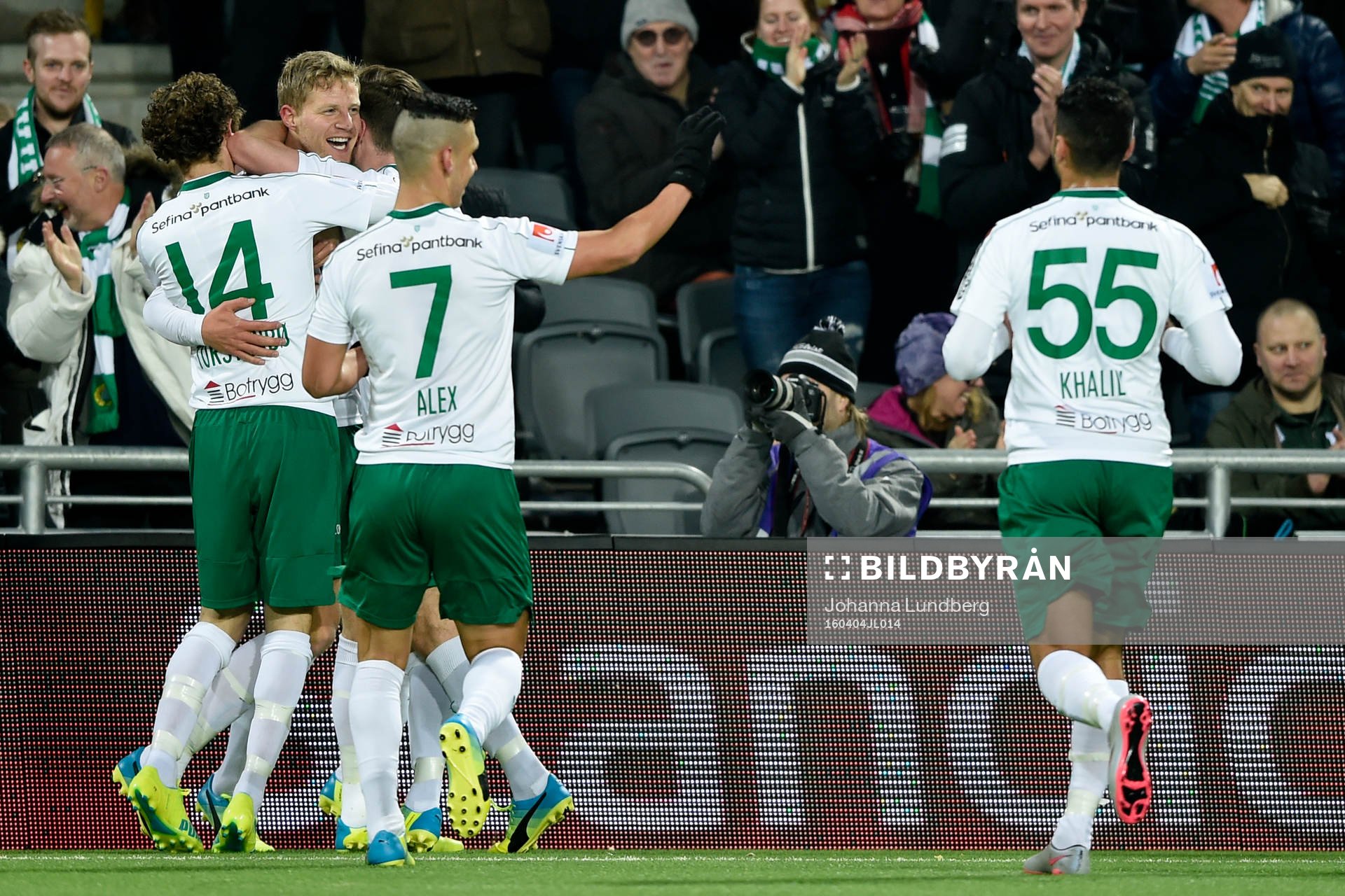 Hammarbys Lars Saetra jublar