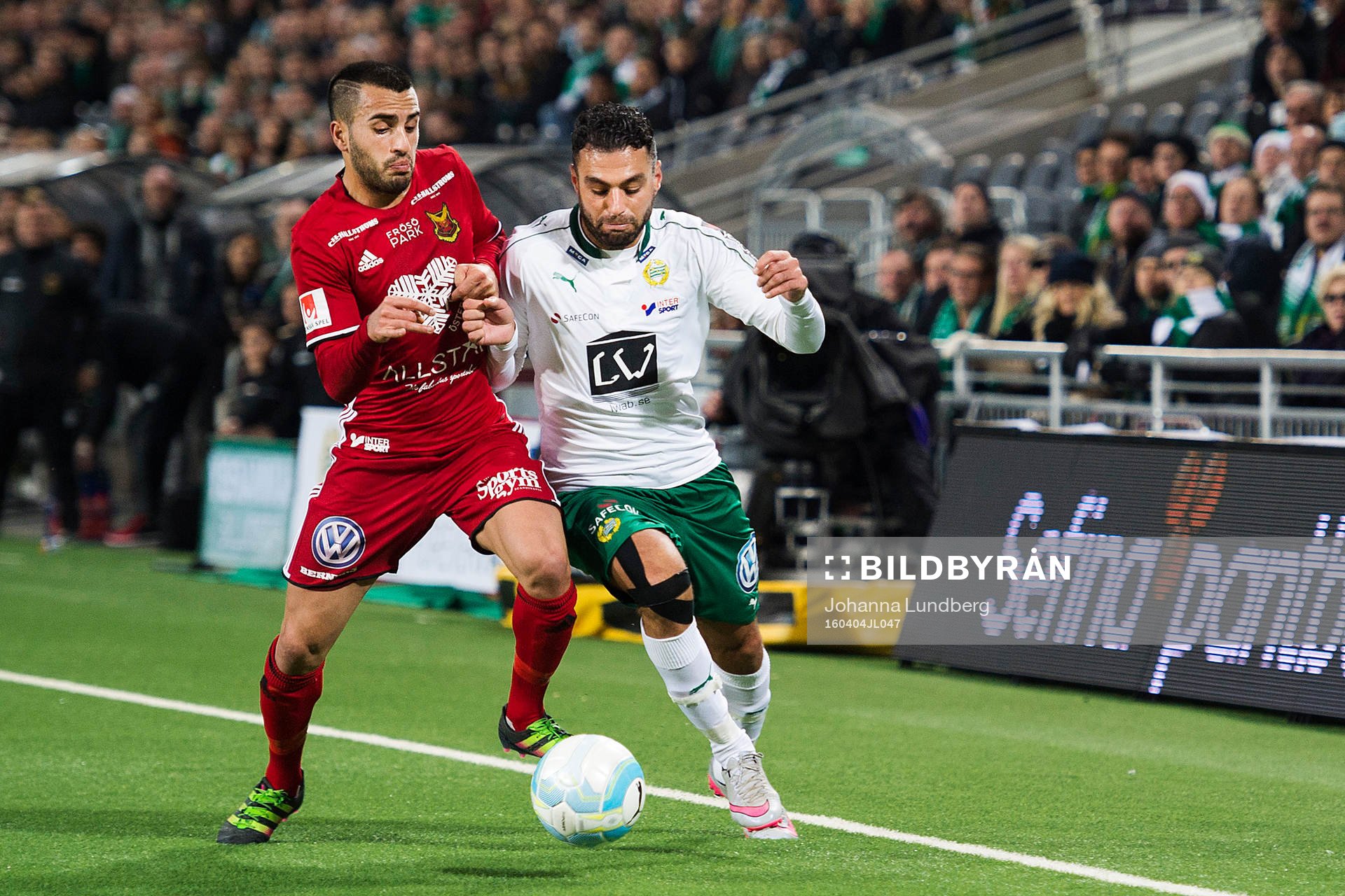 Östersunds Gabriel Somi mot Hammarbys Imad Khalili