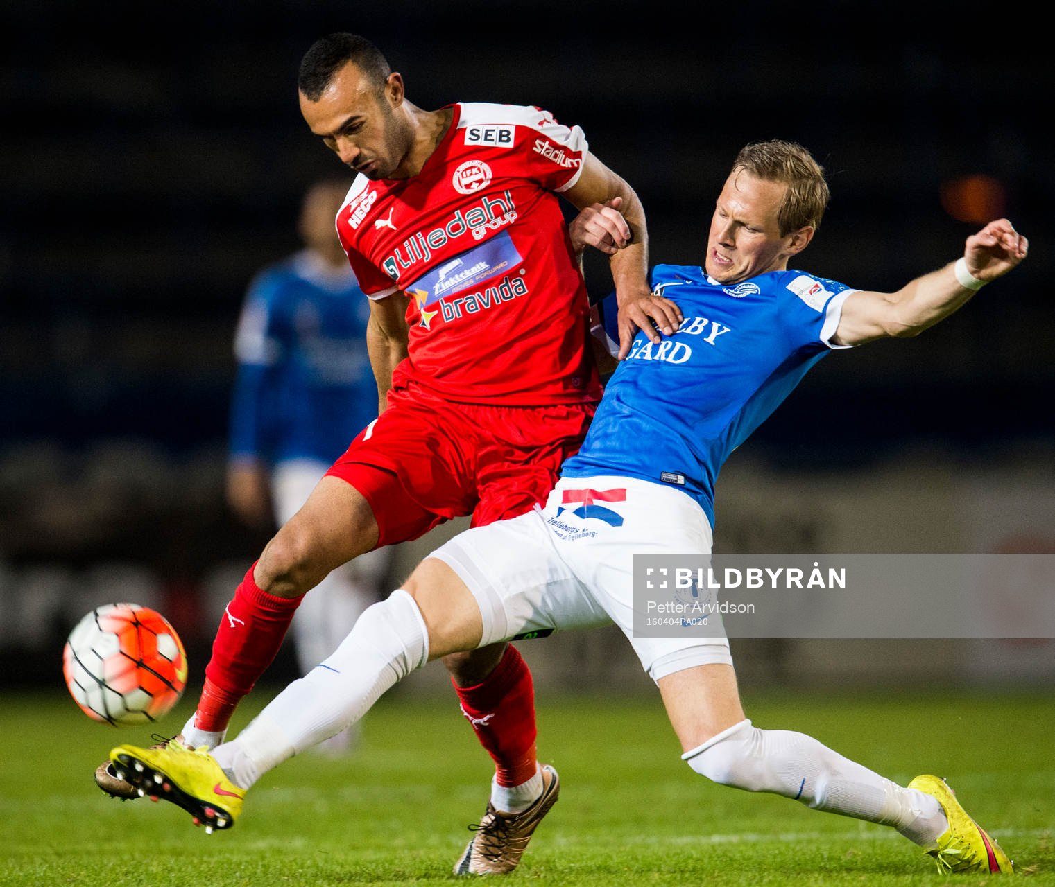 Värnamos Issam Jebali och Trelleborgs Magnus Andersson
