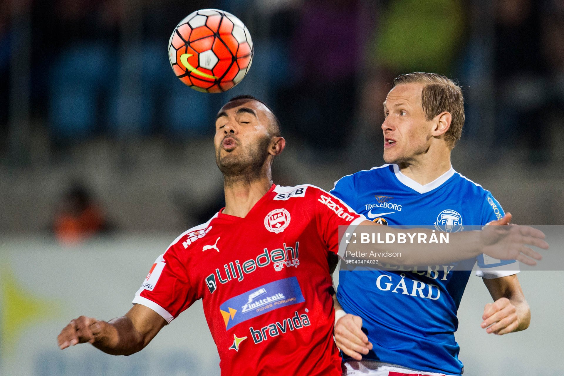 Värnamos Issam Jebali och Trelleborgs Magnus Andersson