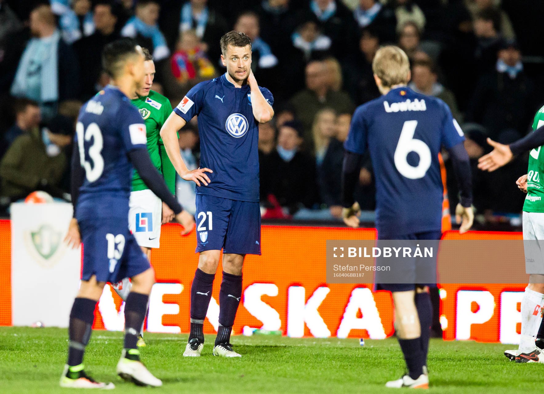Malmö FFs Yoshimar Yotún, Kari Arnason och Oscar Lewicki