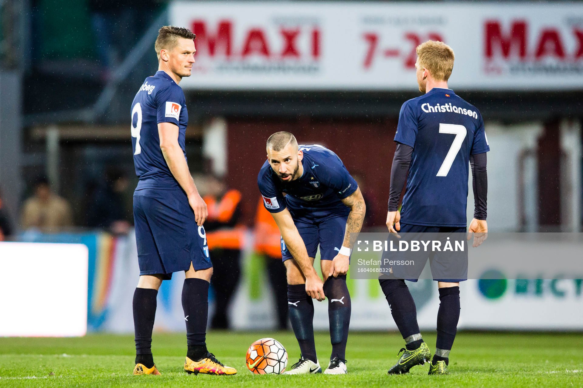 Malmö FFs Markus Rosenberg, Guillermo Molins och Anders
