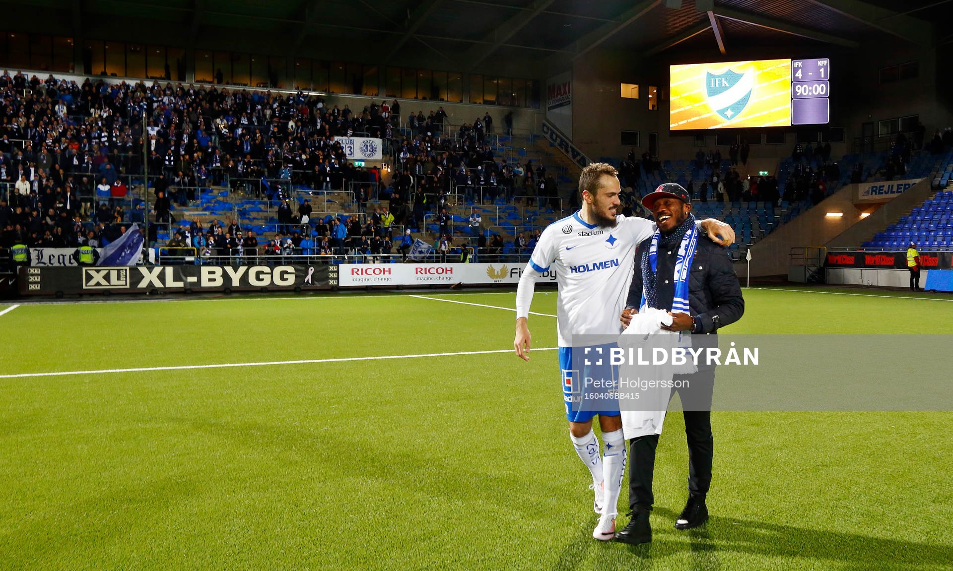 Norrköpings Emir Kujovic och Alhaji Kamara