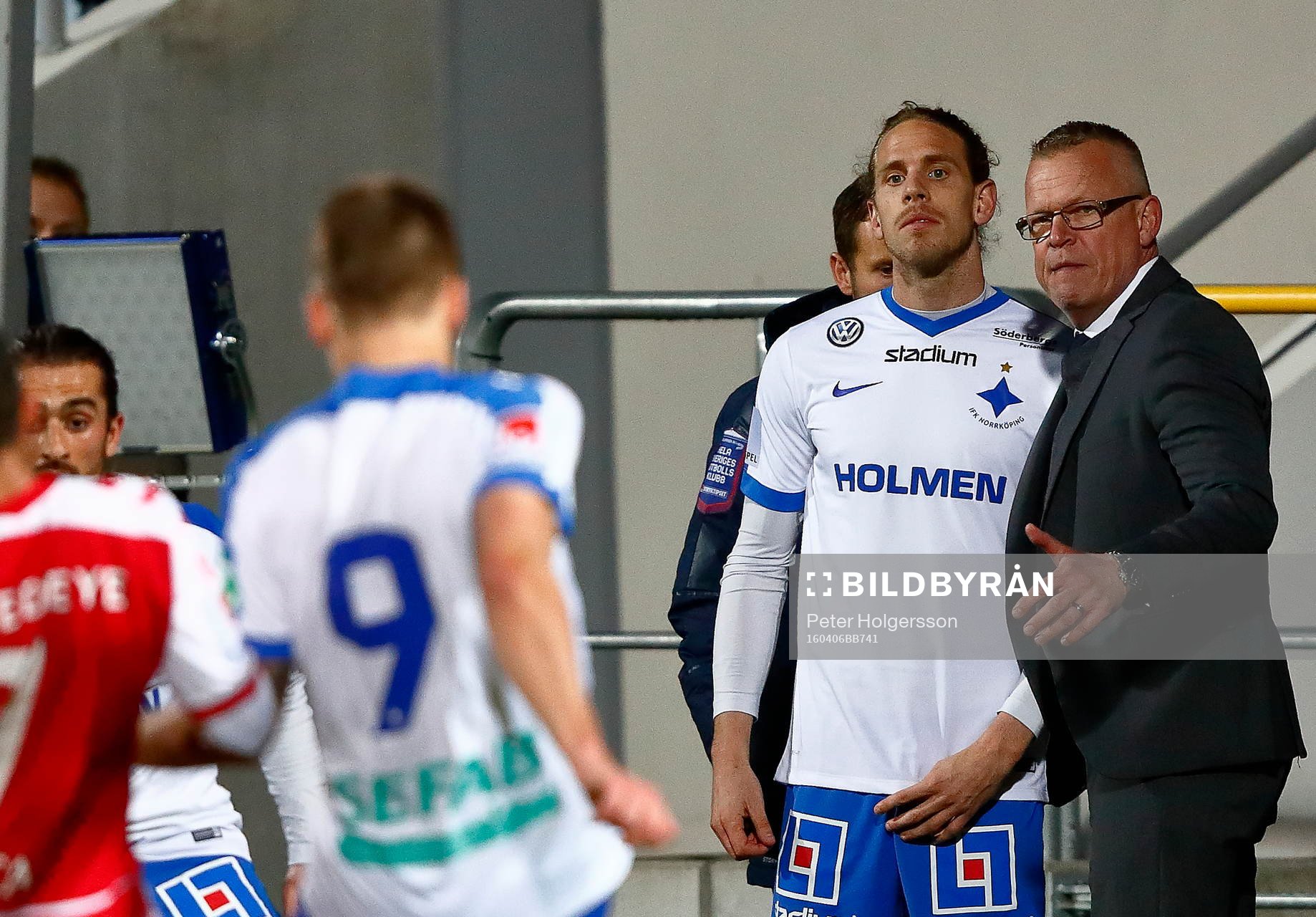 Norrköpings tränare Jan Andersson byter in Andreas