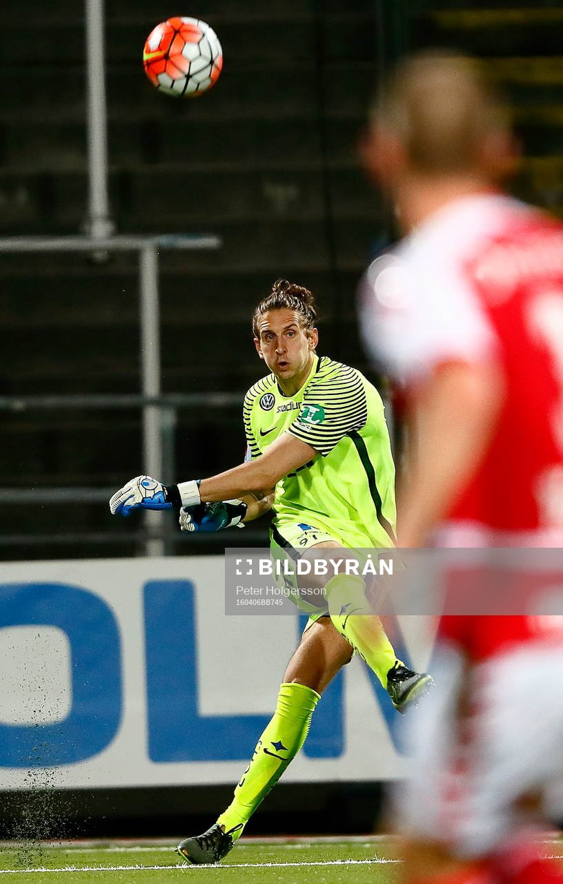 Norrköpings målvakt David Mitov Nilsson