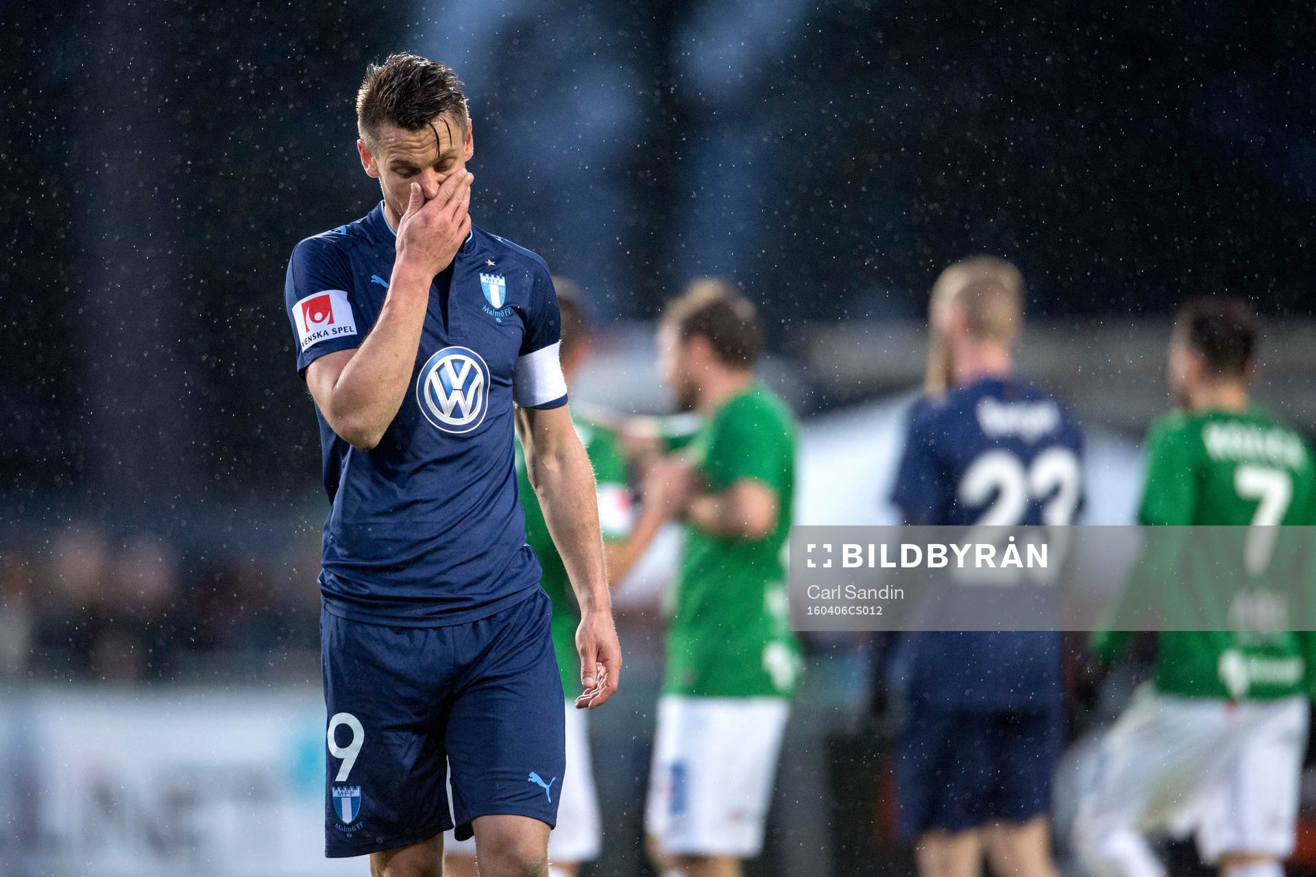 Malmö FFs Markus Rosenberg deppar
