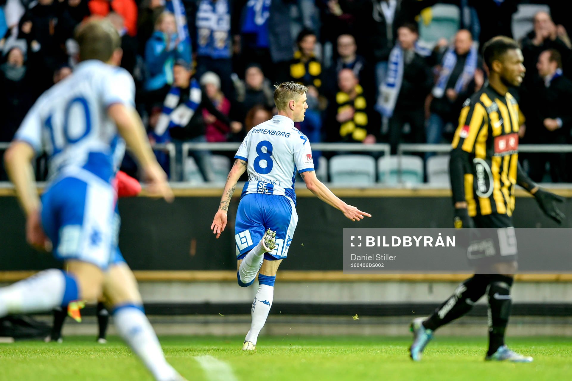 IFK Göteborgs Sören Rieks jublar efter 1-0 under fotbollsmatchen i Allsvenskan mellan IFK Göteborg och Häcken den 6 april 2016 i Göteborg.
