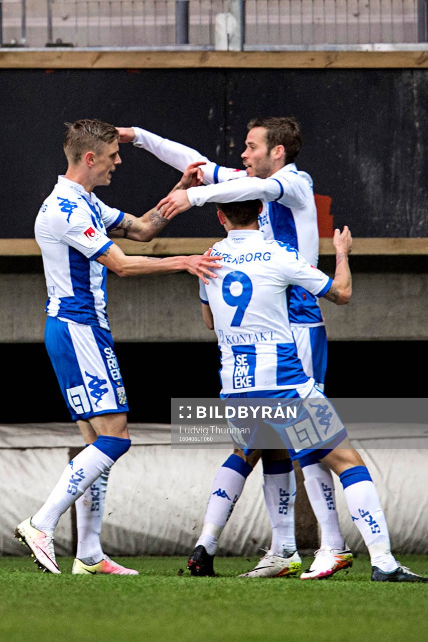 IFK Göteborgs spelare firar Sören Rieks gjort 1-0