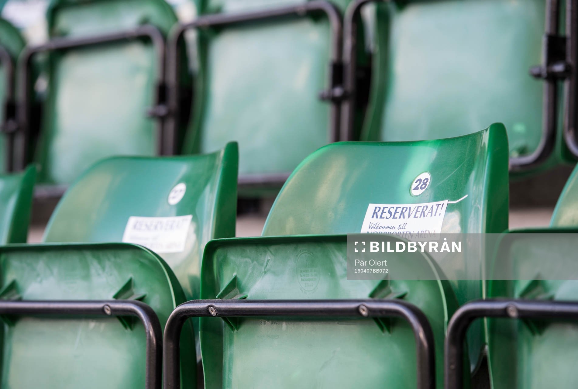 reserverad sittplats på Norrporten Arena