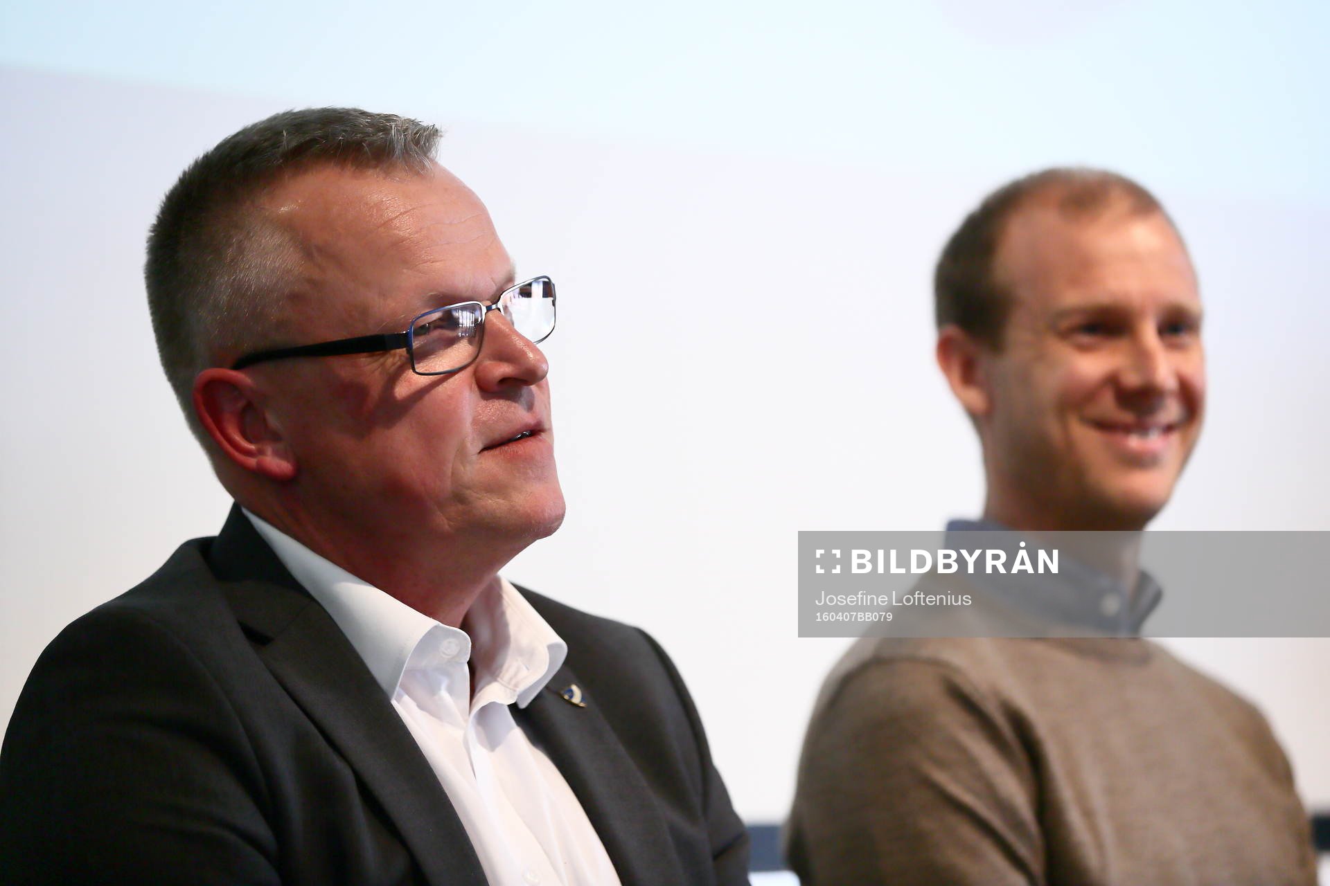 Norrköpings tränare Jan Andersson och Andreas Johansson