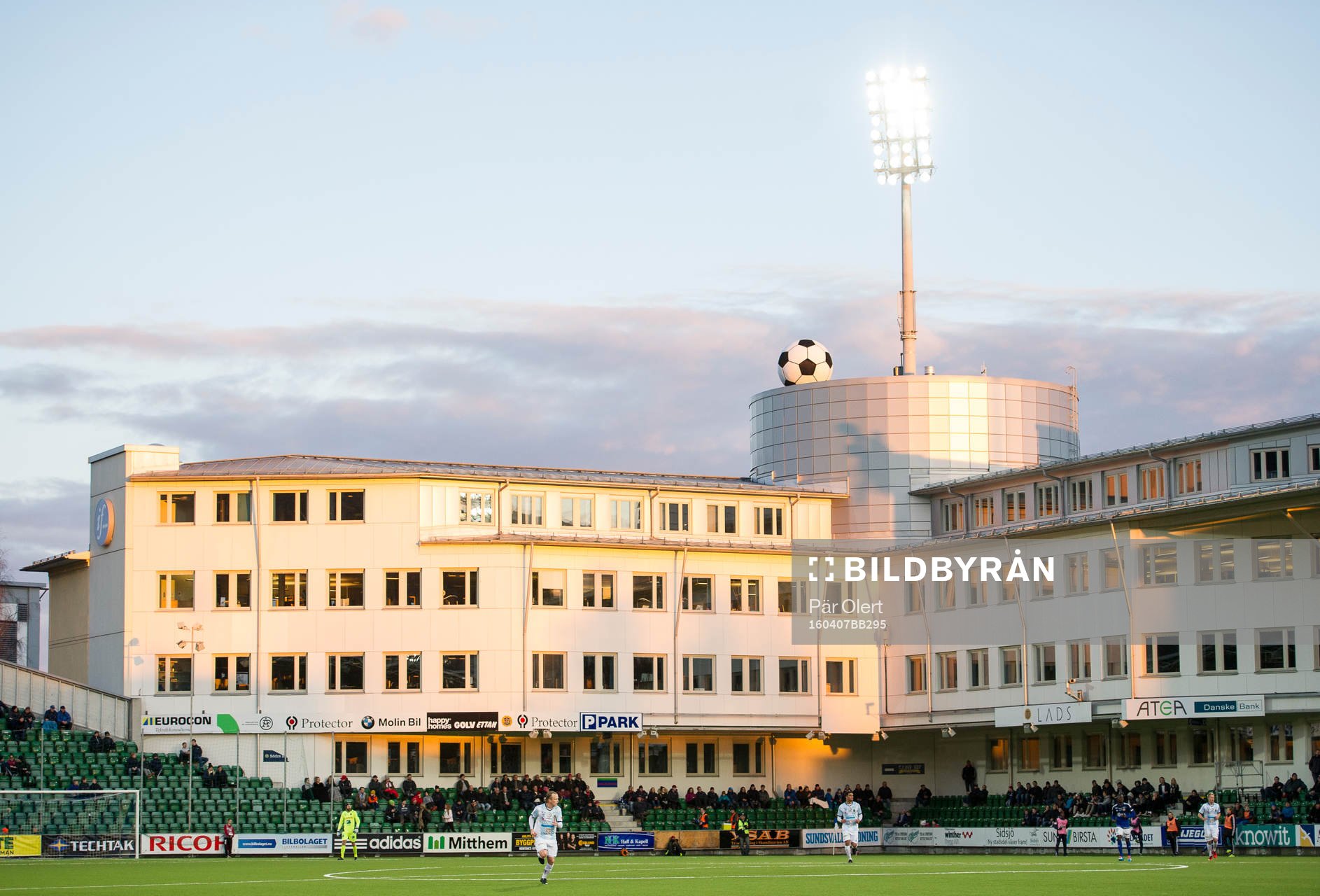 Norrporen Arena innan fotbollsmatchen i Allsvenskan mellan