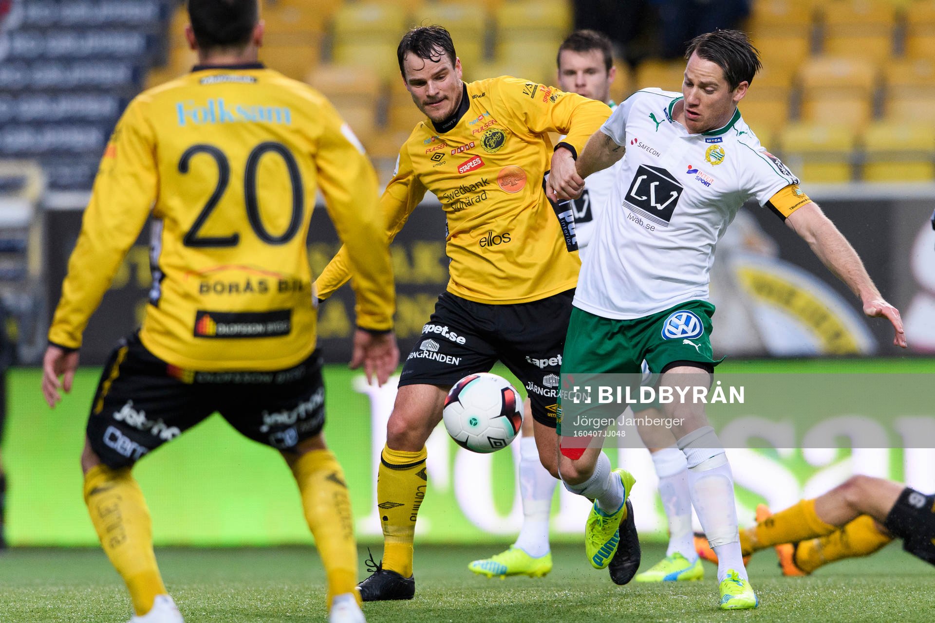 Hammarbys Johan Persson och Elfsborgs Henning Hauger