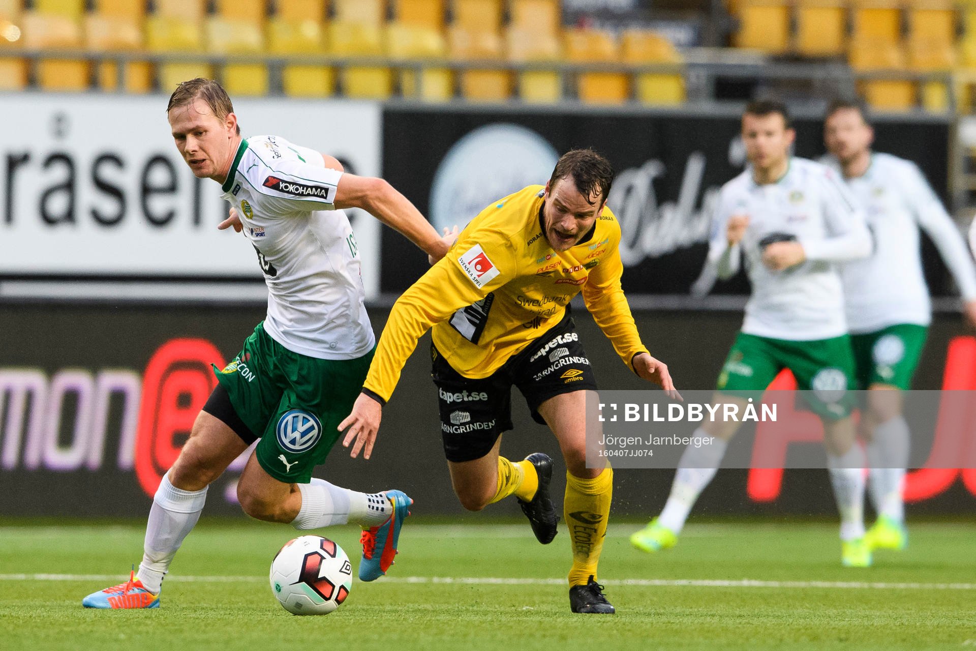 Elfsborgs Henning Hauger och Hammarbys Erik Israelsson