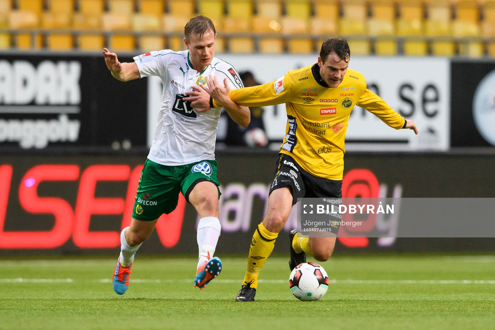 Elfsborgs Henning Hauger och Hammarbys Erik Israelsson