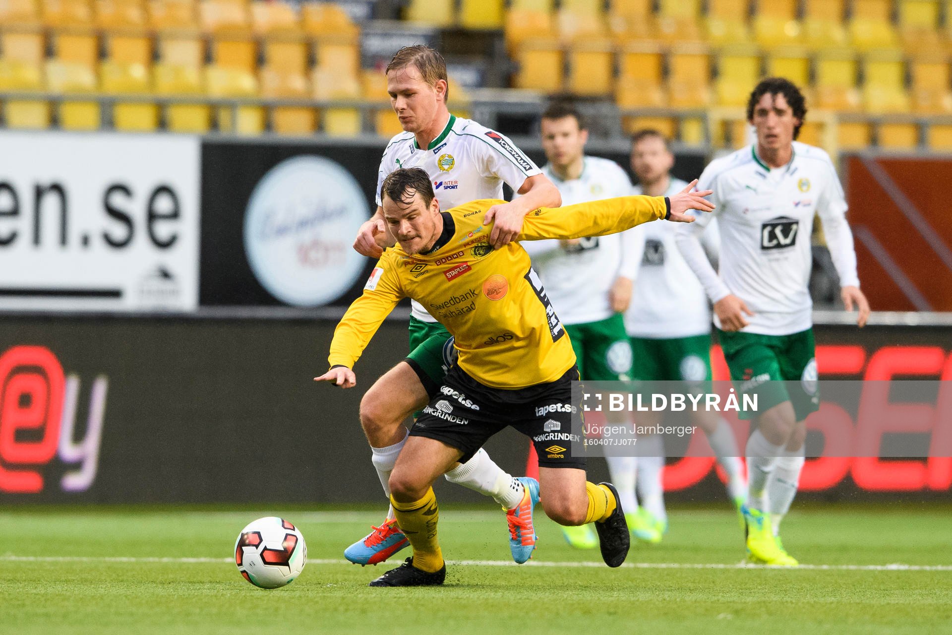 Elfsborgs Henning Hauger och Hammarbys Erik Israelsson