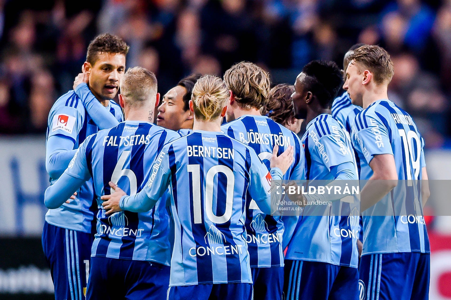 Djurgårdens Mathias Ranegie jublar
