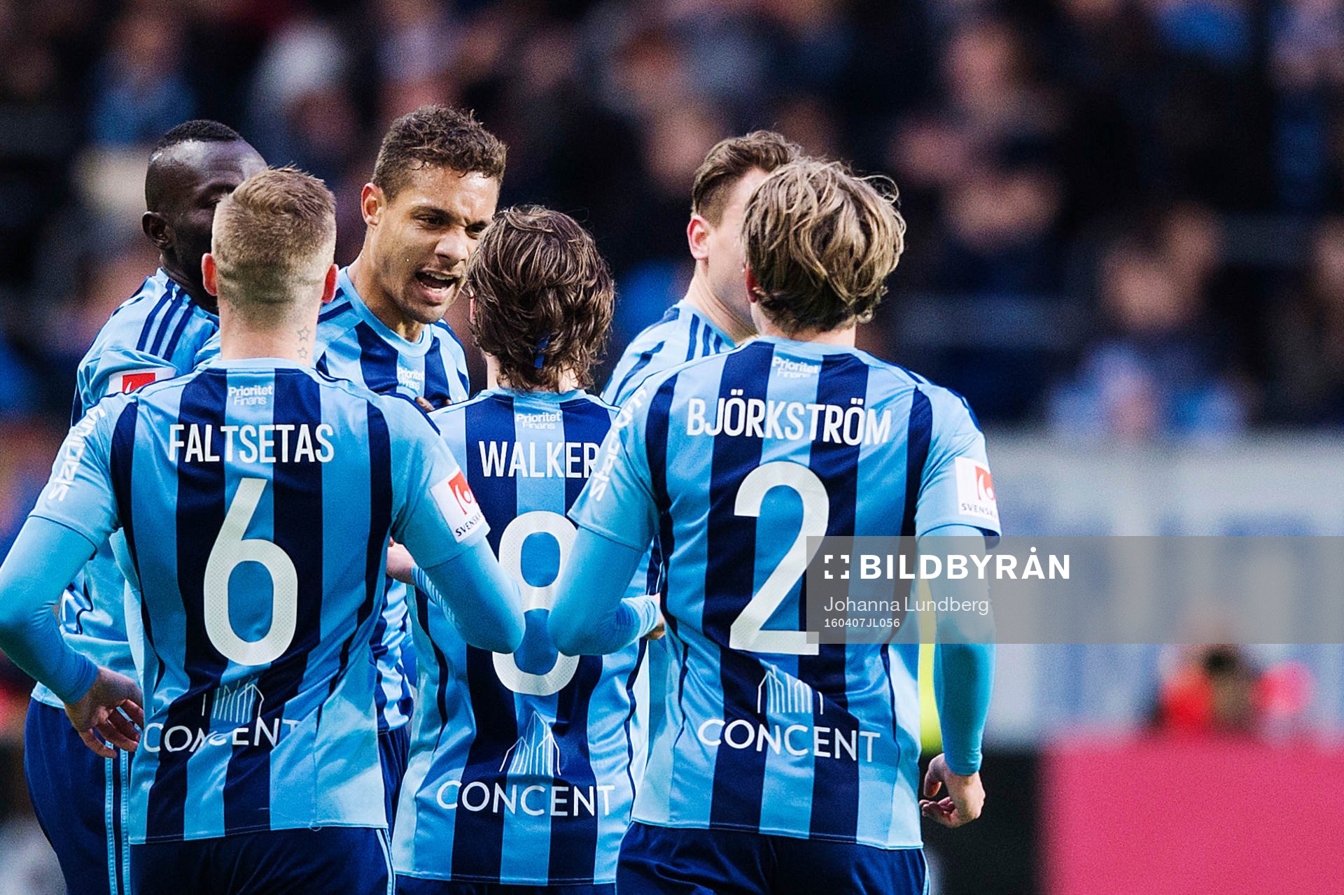 Djurgårdens spelare jublar