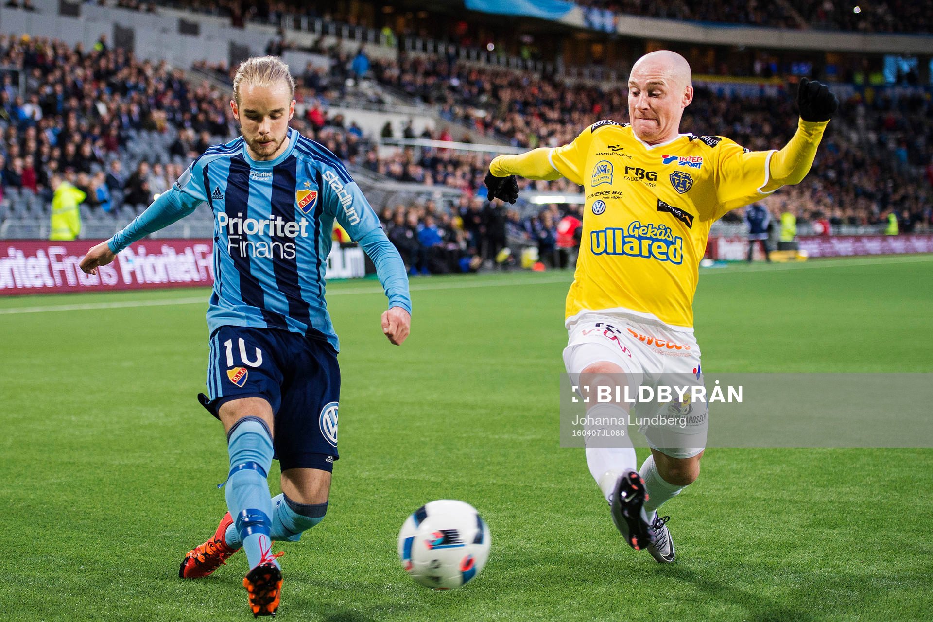 Djurgårdens Daniel Berntsen och Falkenbergs Christoffer