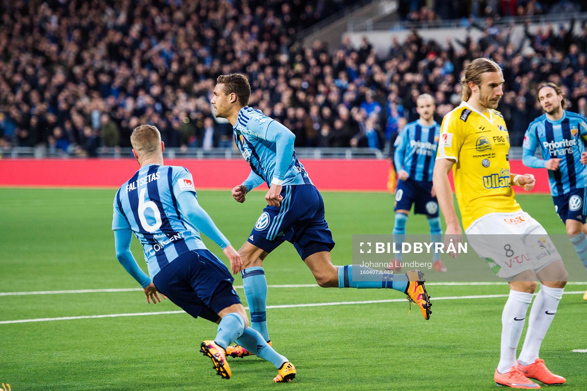 Djurgårdens Mathias Ranegie jublar