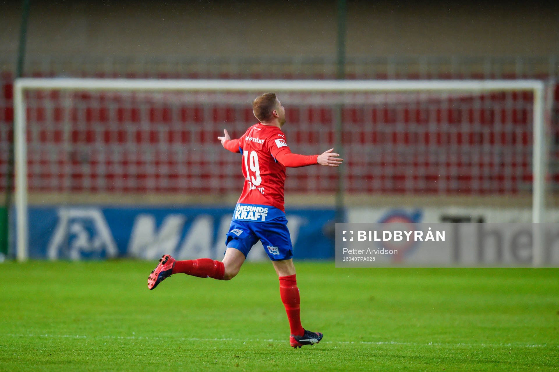 Helsingborgs Darijan Bojanić jublar