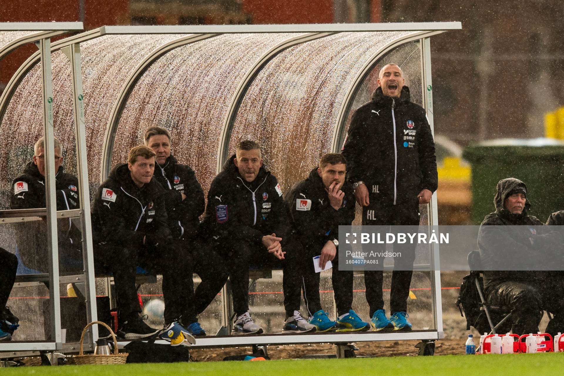 Helsingborgs manager Henrik Larsson (th)