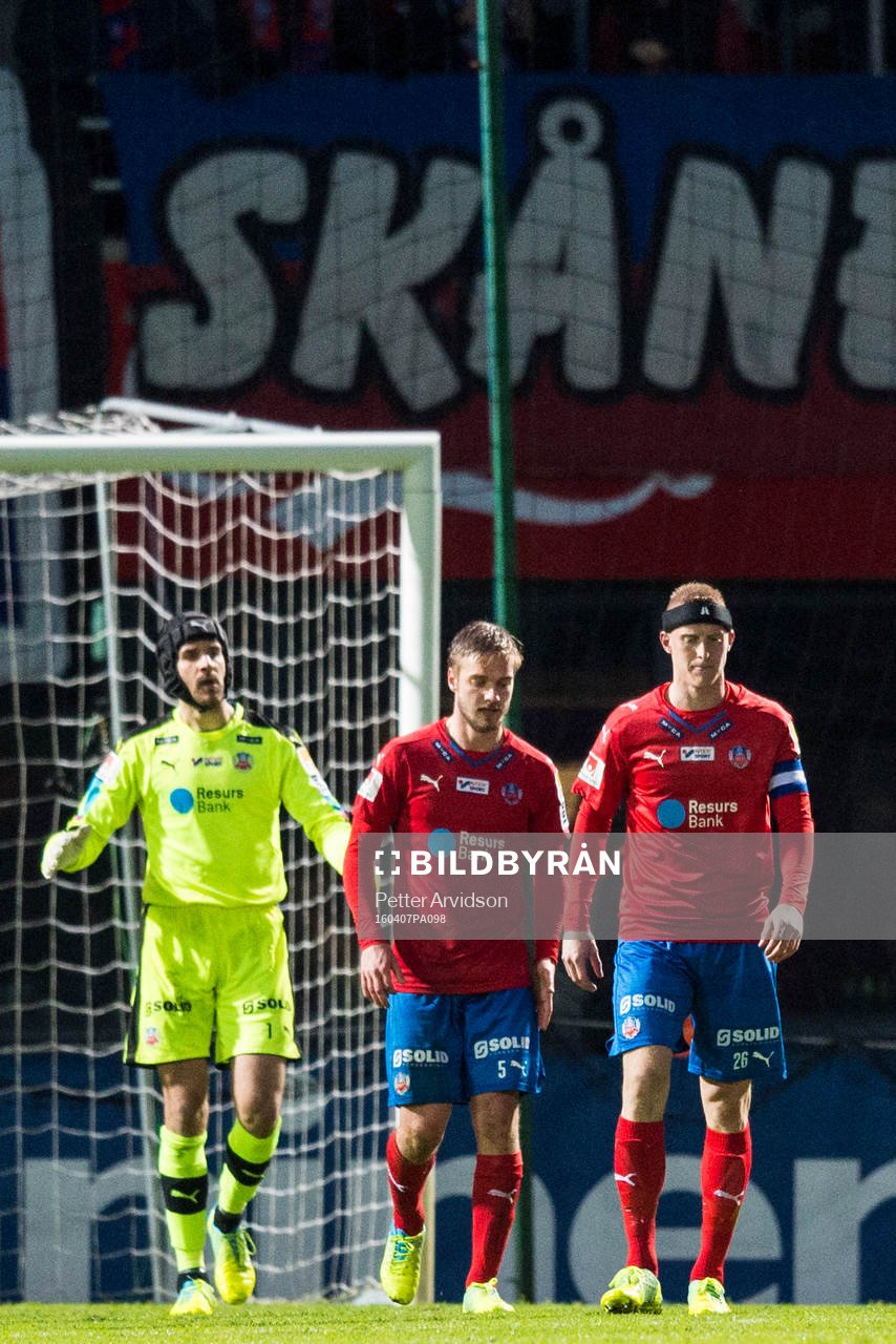 Helsingborgs målvakt Matt Pyzdrowski, Johan Mårtensson