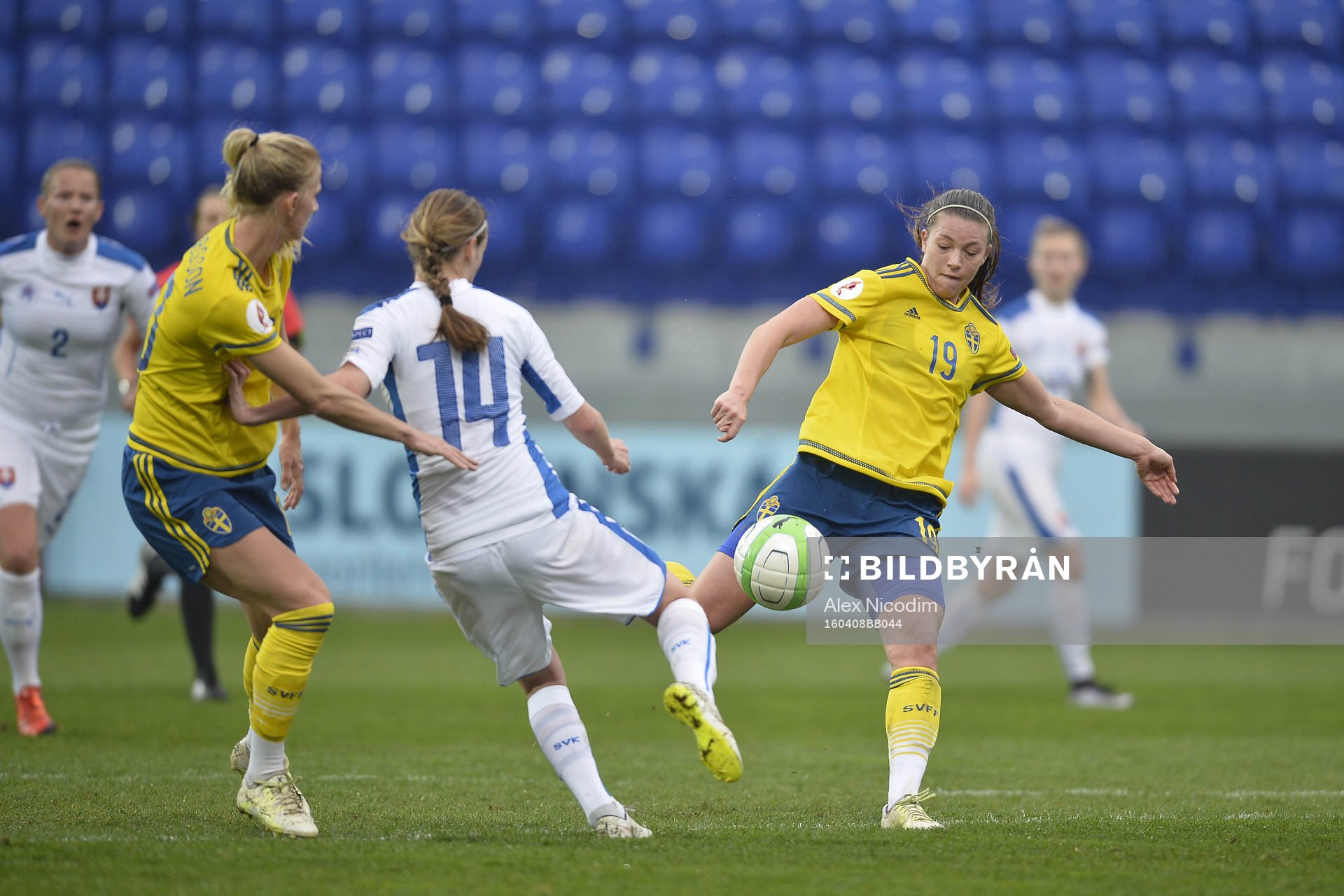 Sveriges Pauline Hammarlund och Slovakiens Petra