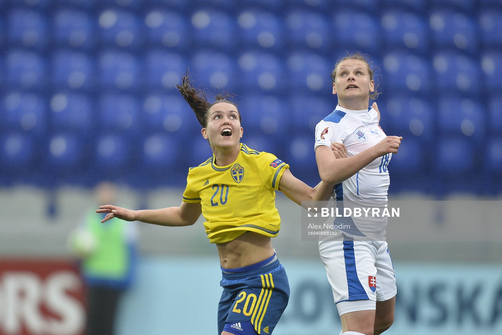 Sveriges Emilia Applequist och Slovakiens Dominika