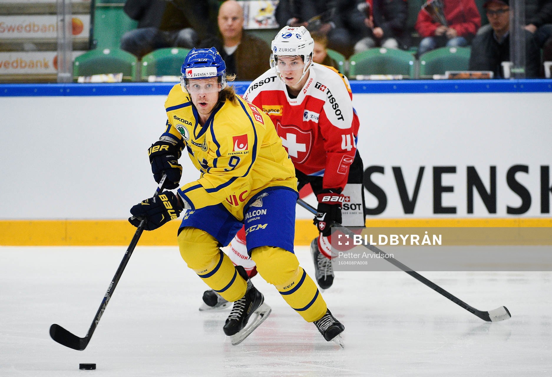 Sveriges Mattias Tedenby och Schweizs Patrick Geering