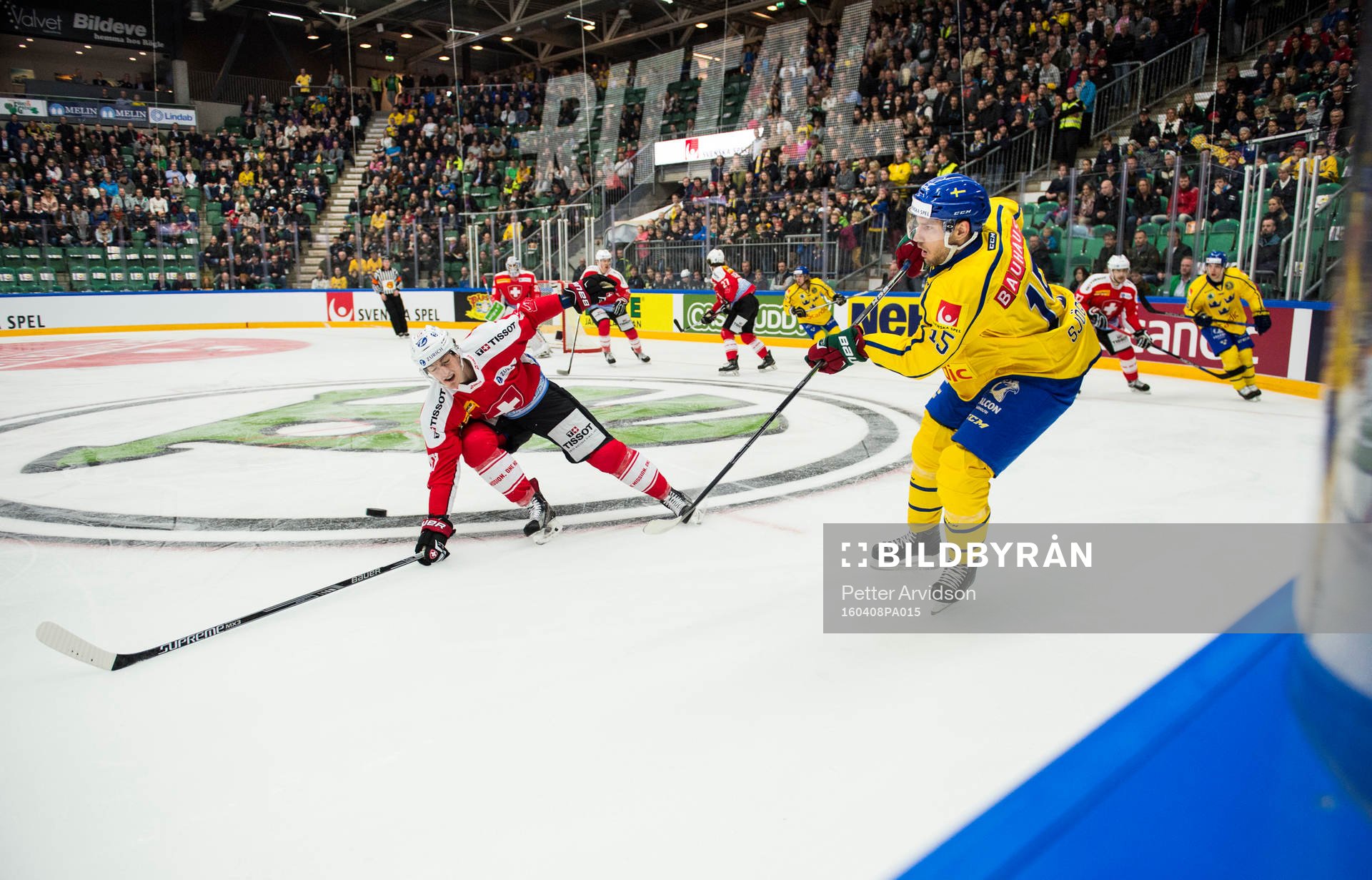 Sveriges Mattias Sjögren och Schweizs Fabrice Herzog