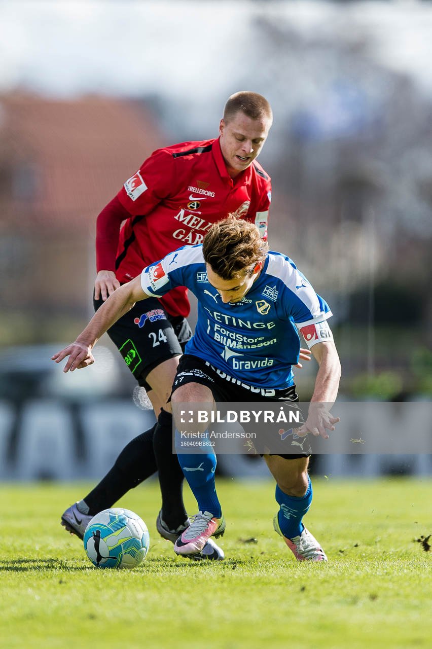 Trelleborgs Mattias Håkansson och Halmstads Sead