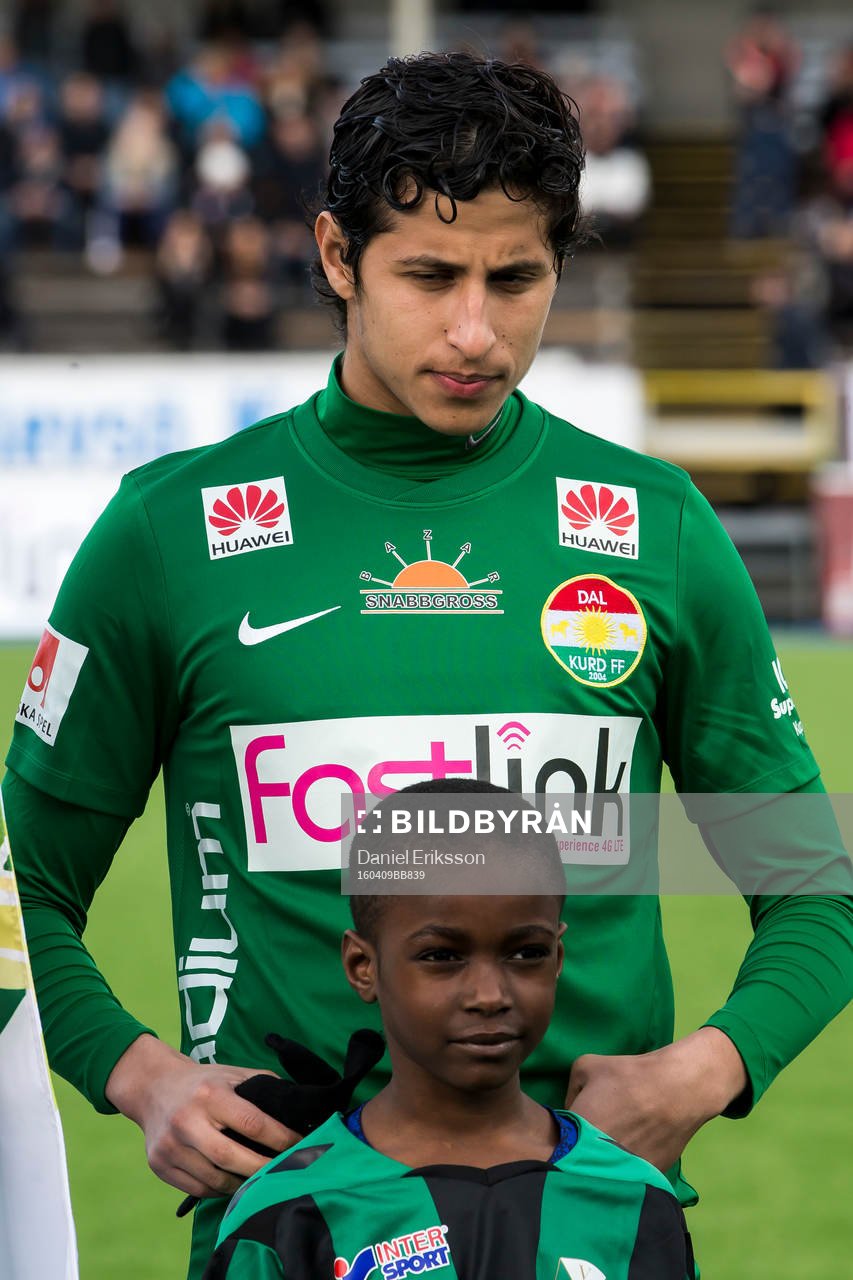 Dalkurds Ahmed Awad  i fotbollsmatchen i superettan mellan