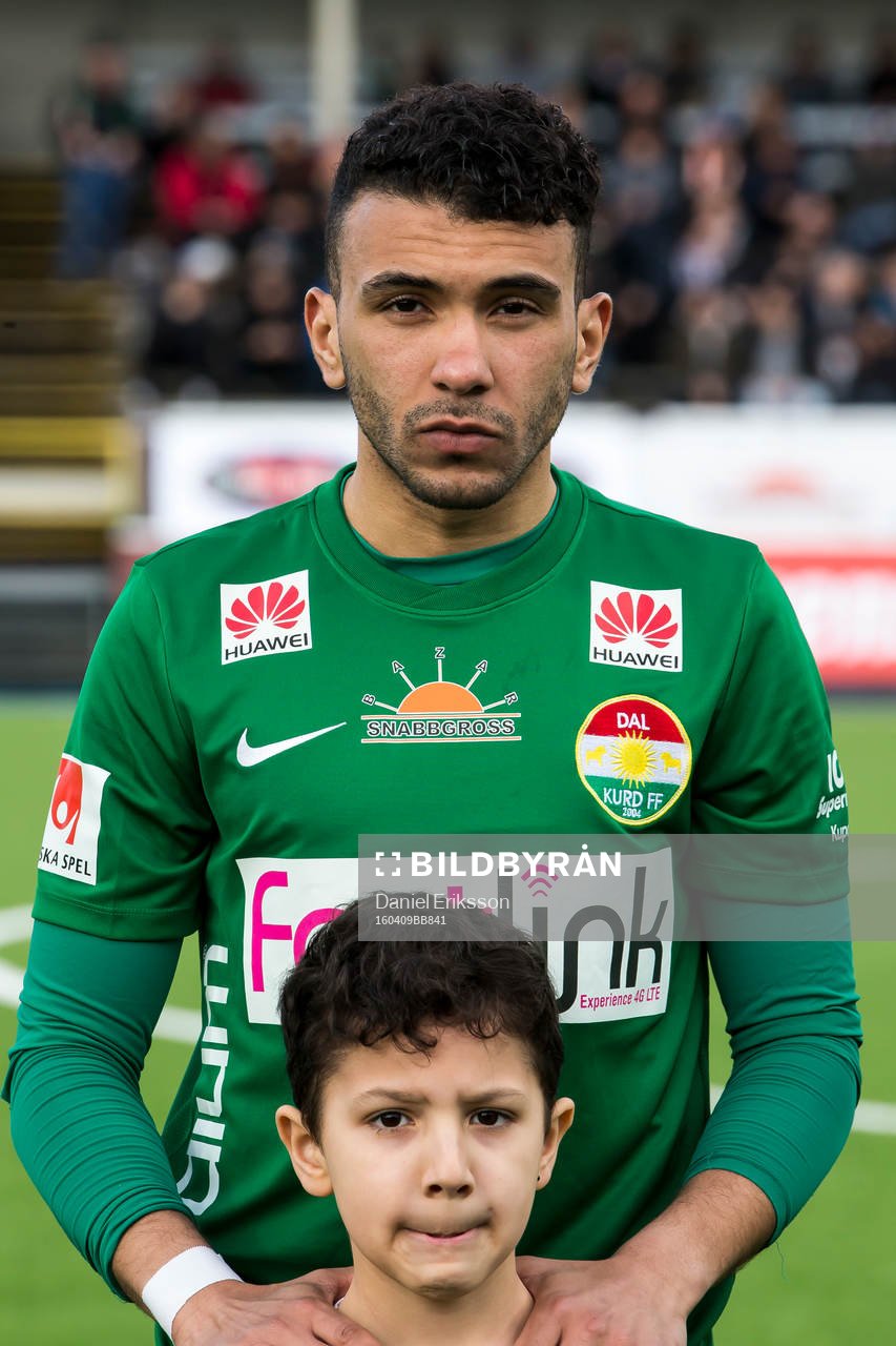 Dalkurds Jalid Kerkich Amar  i fotbollsmatchen i superettan