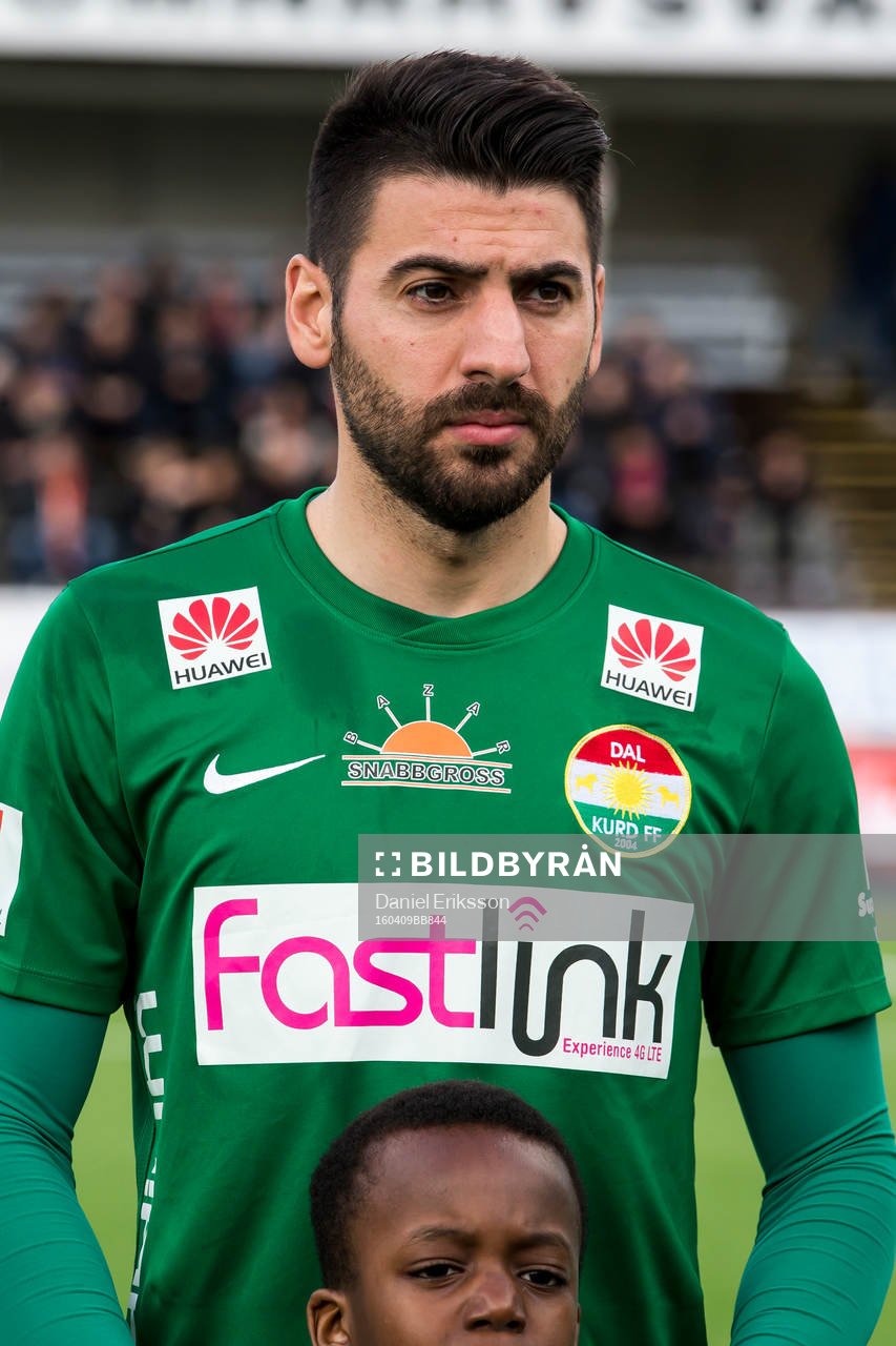 Dalkurds Mirkan Aydin   i fotbollsmatchen i superettan