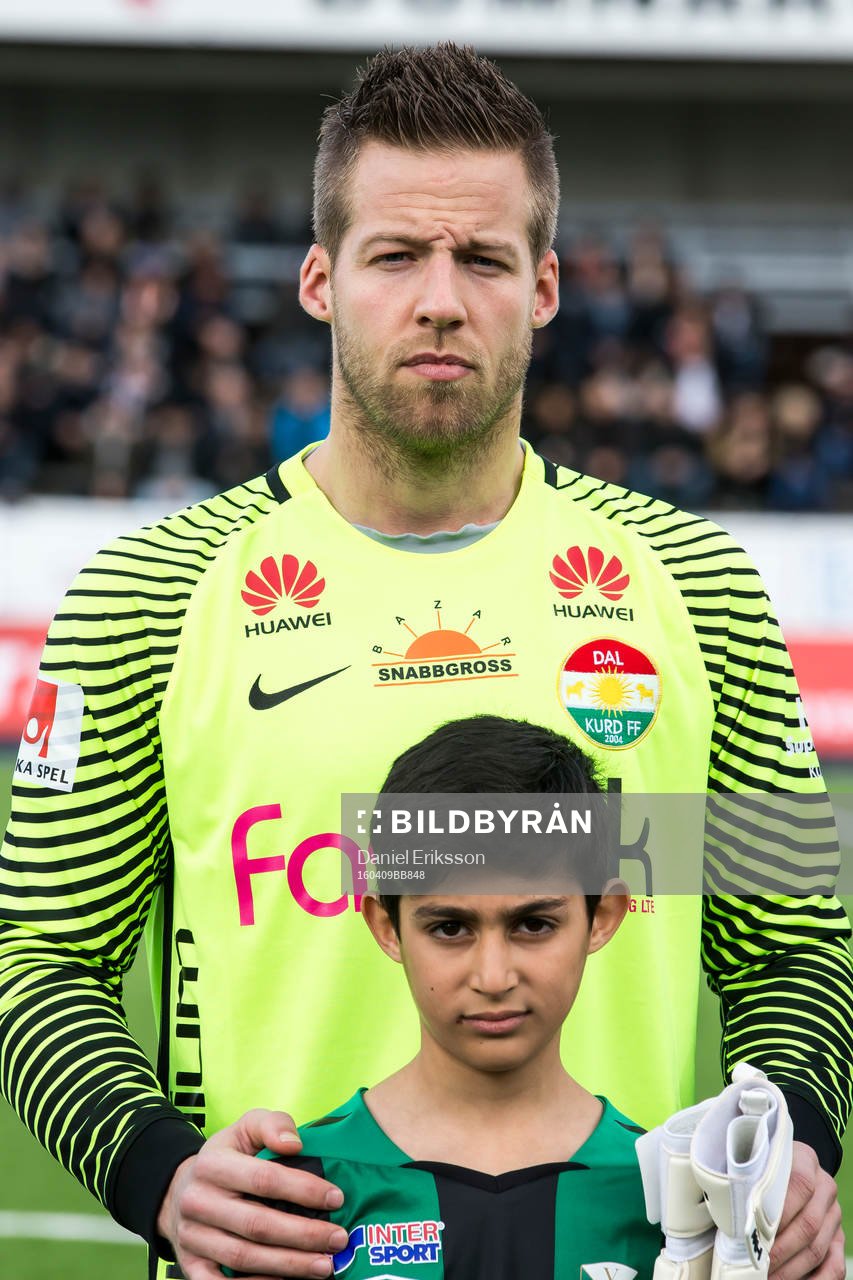 Dalkurds Frank Pettersson  i fotbollsmatchen i superettan