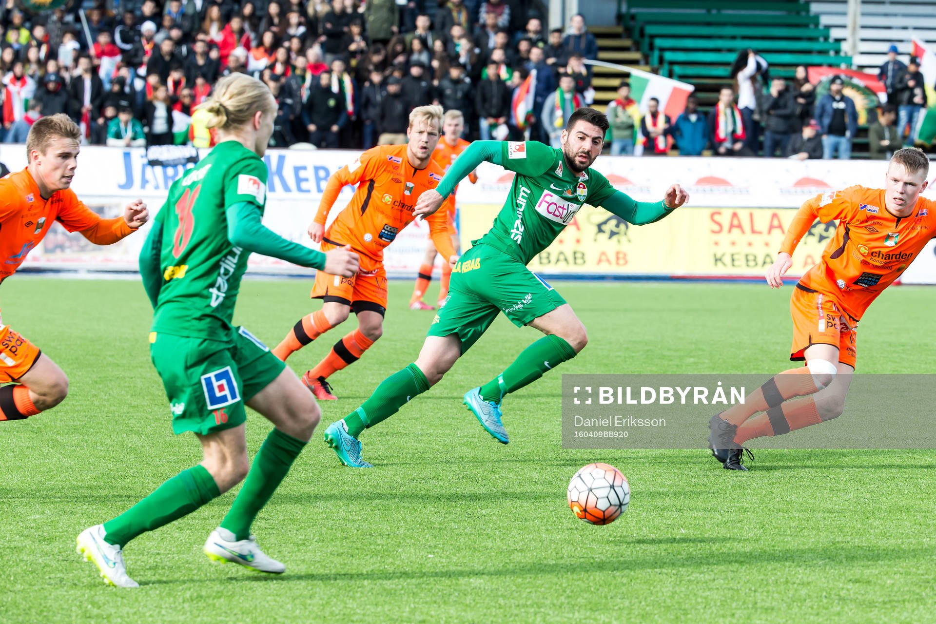 Dalkurds Mirkan Aydin  i fotbollsmatchen i superettan