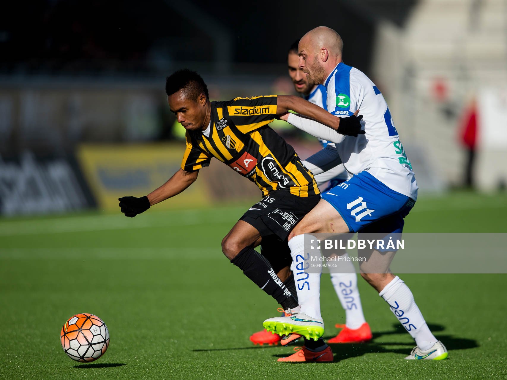 Häckens Nasiru Mohammed mot Norrköpings Daniel Sjölund