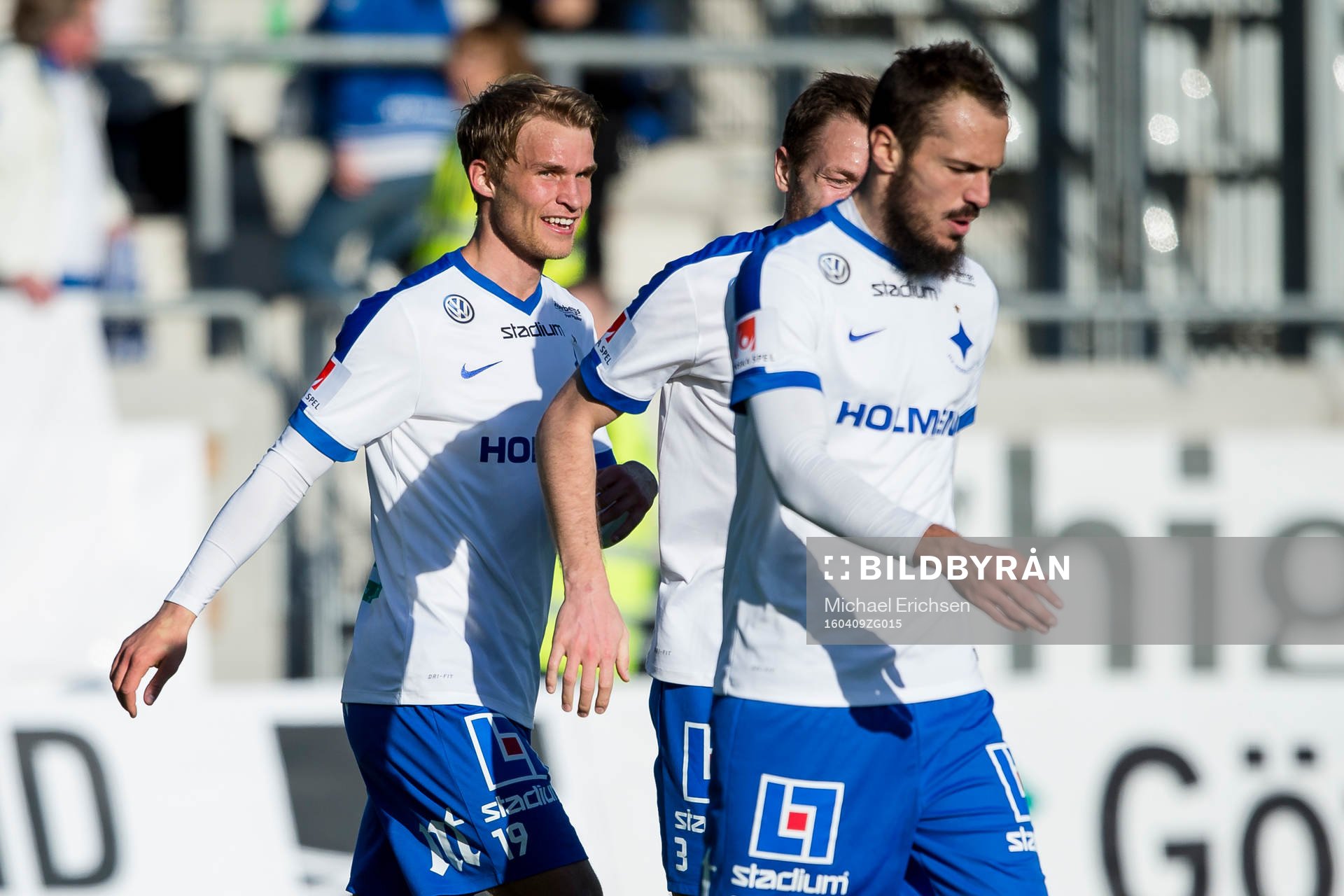 Norrköpings Sebastian Andersson glad efter avgörande 1-2 målet under fotbollsmatchen i Allsvenskan mellan Häcken och IFK Norrköping den 9 april 2016 i Göteborg.