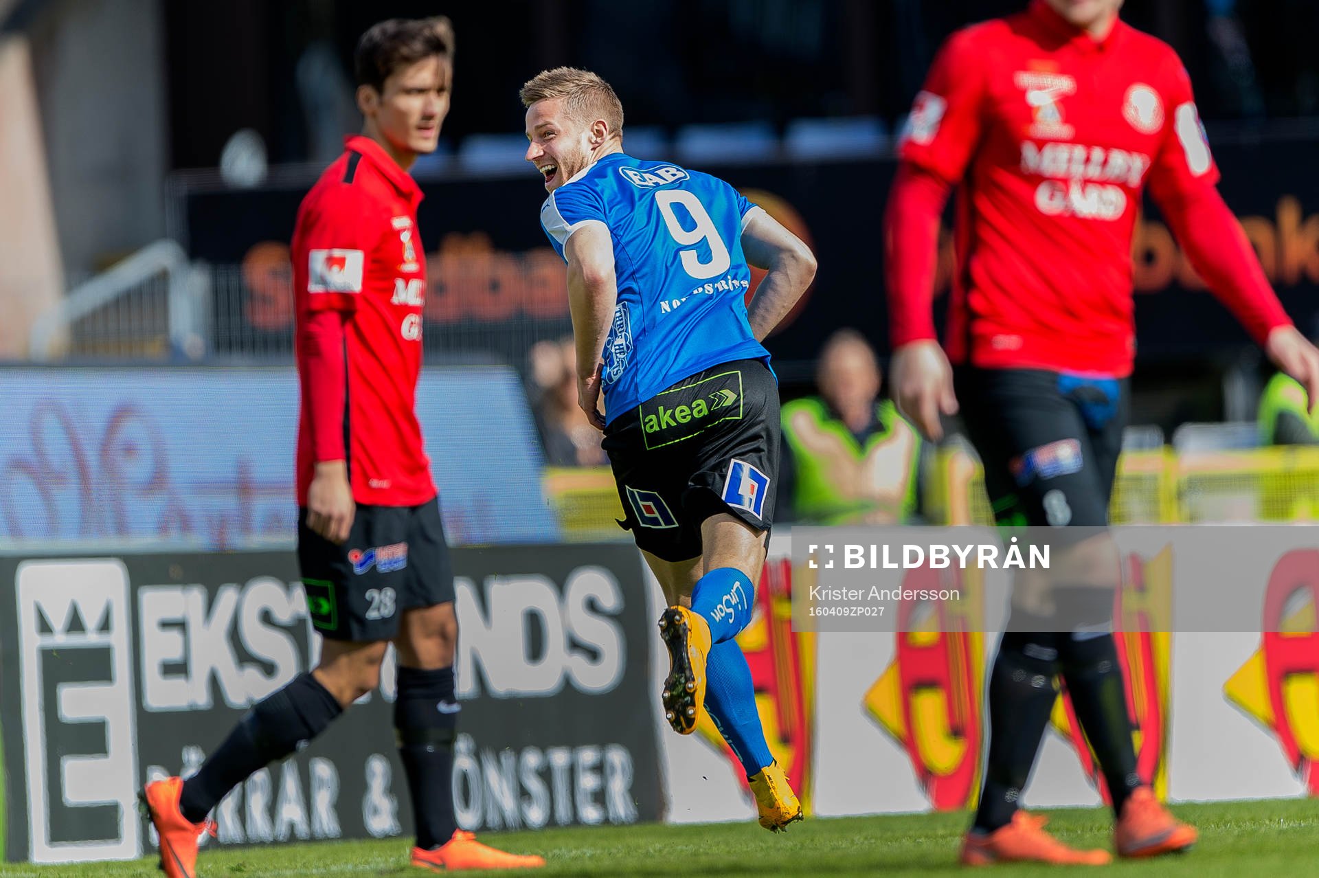 Halmstads Alexander Ruud Tveter jublar