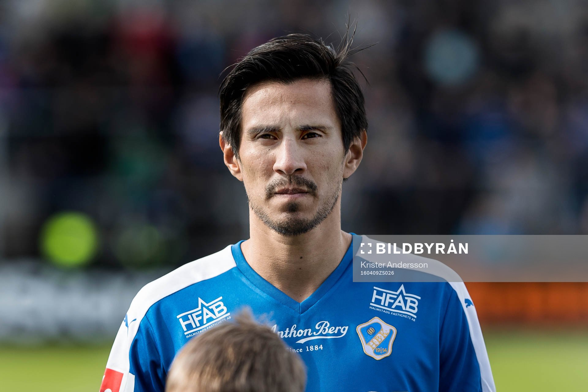 Halmstads Antonio Rojas före fotbollsmatchen i Superettan