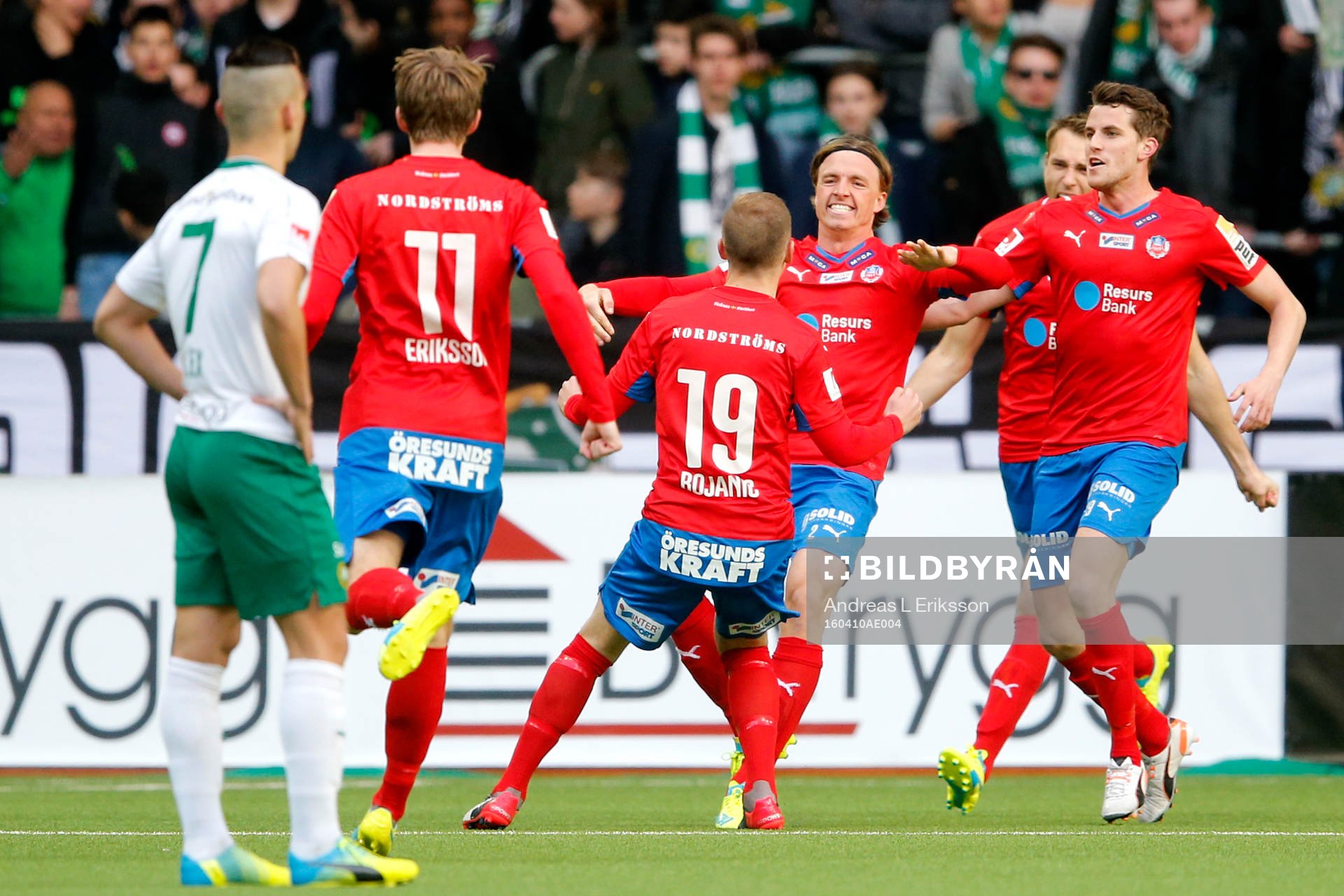 Helsingborgs Carl Johansson jublar