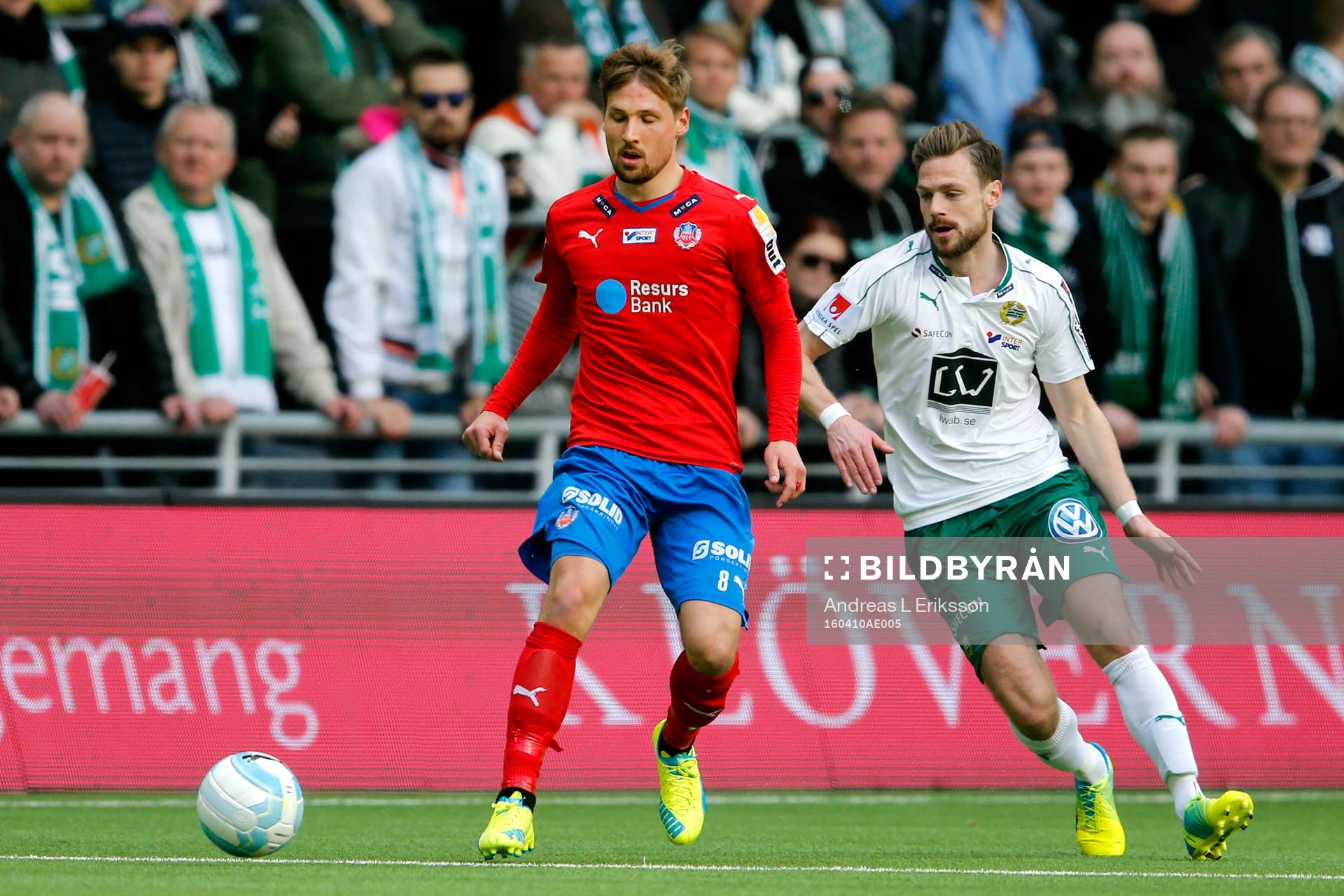 Helsingborgs Martin Christensen och Hammarbys Arnor Smarason