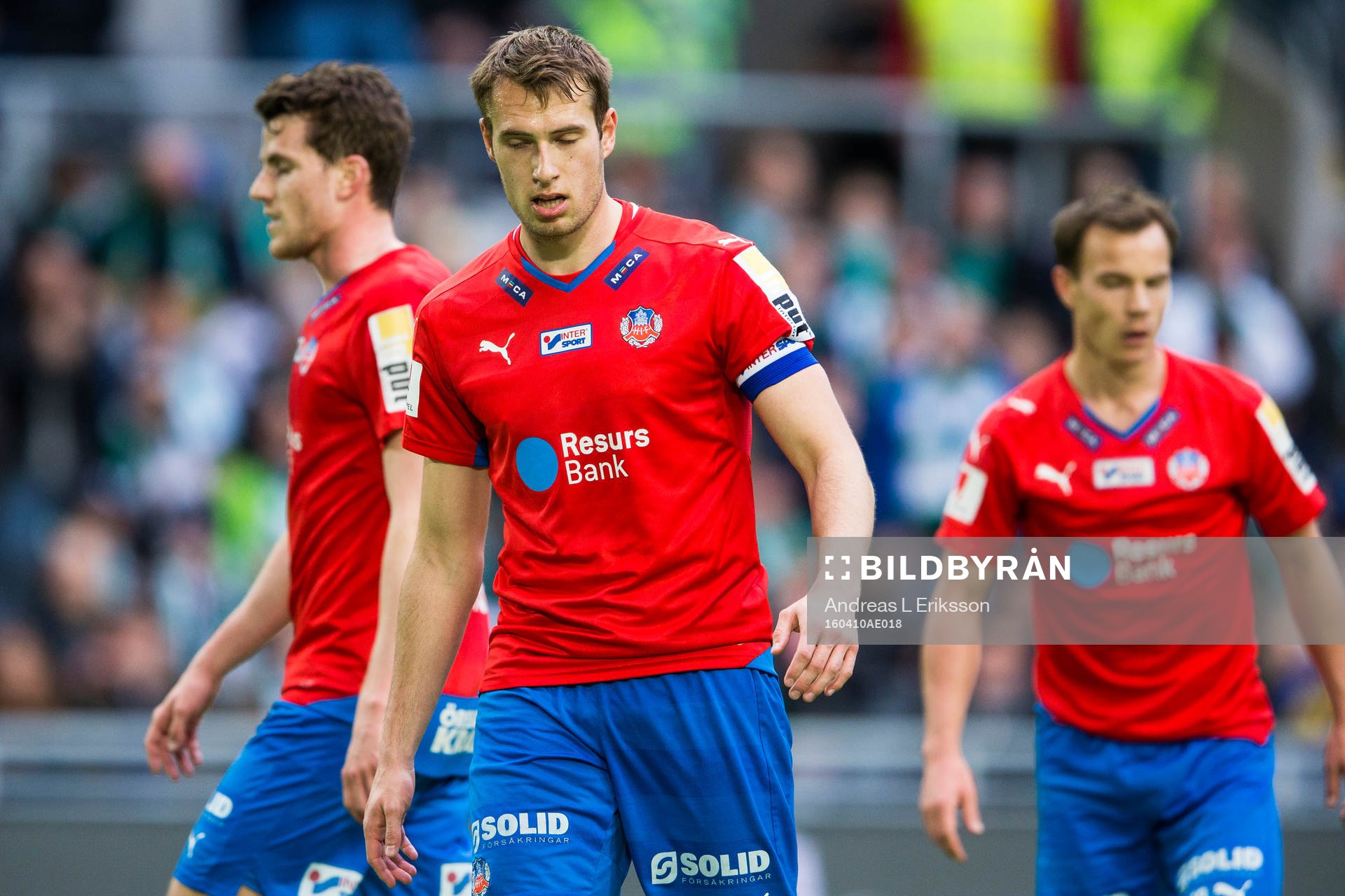 Helsingborgs Frederik Helstrup ser deppig ut