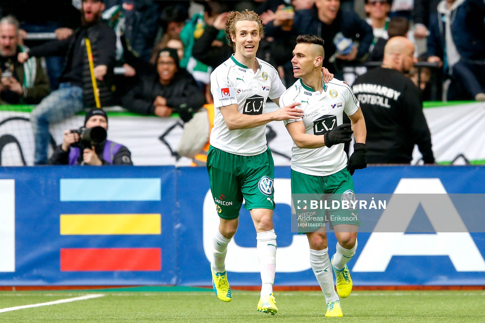 Hammarbys Fredrik Torsteinbö och Alexssander Medeiros de